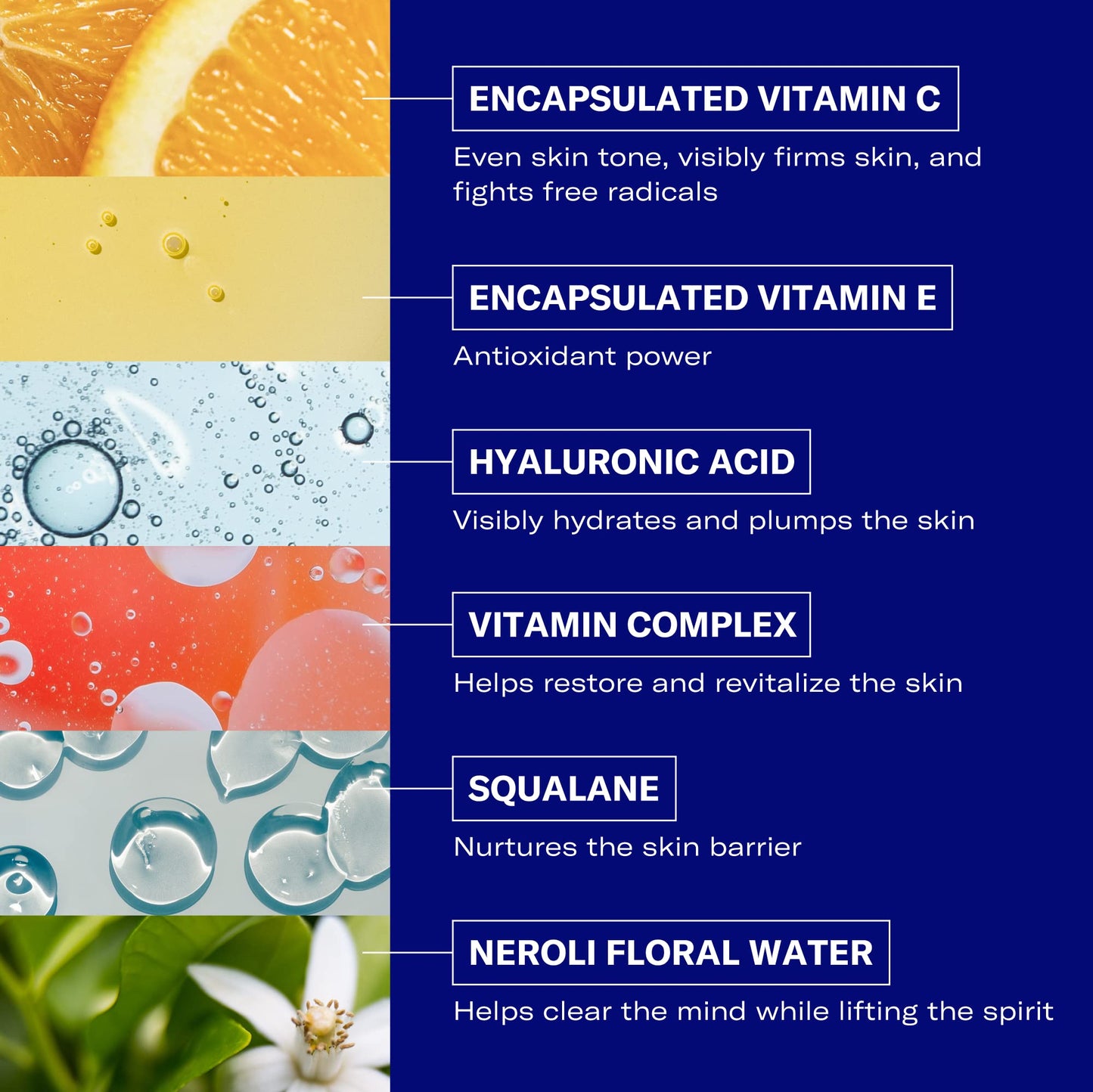 Odacite Brightening Vitamin C & Hyaluronic Facial Serum - Anti-Aging Facial Serum Targets Loss of Firmness & Dark Spots - Squalane, Vitamin E & Neroli Beauty & Personal Care ODACITE