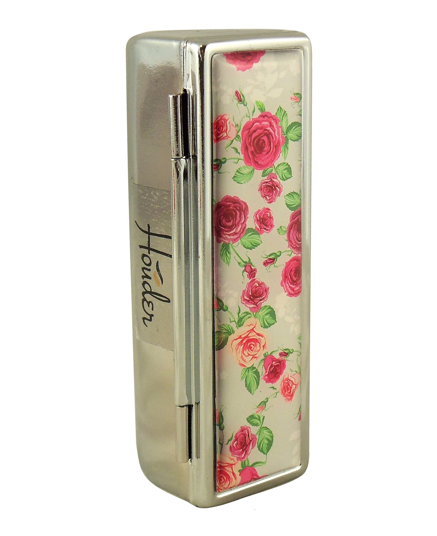 Houder Designer Lipstick Case with Mirror for Purse - Decorative Lipstick Holder with Gift Box - Velvet Lined - Protect Your Lipsticks in Style (Red Beauty & Personal Care Houder