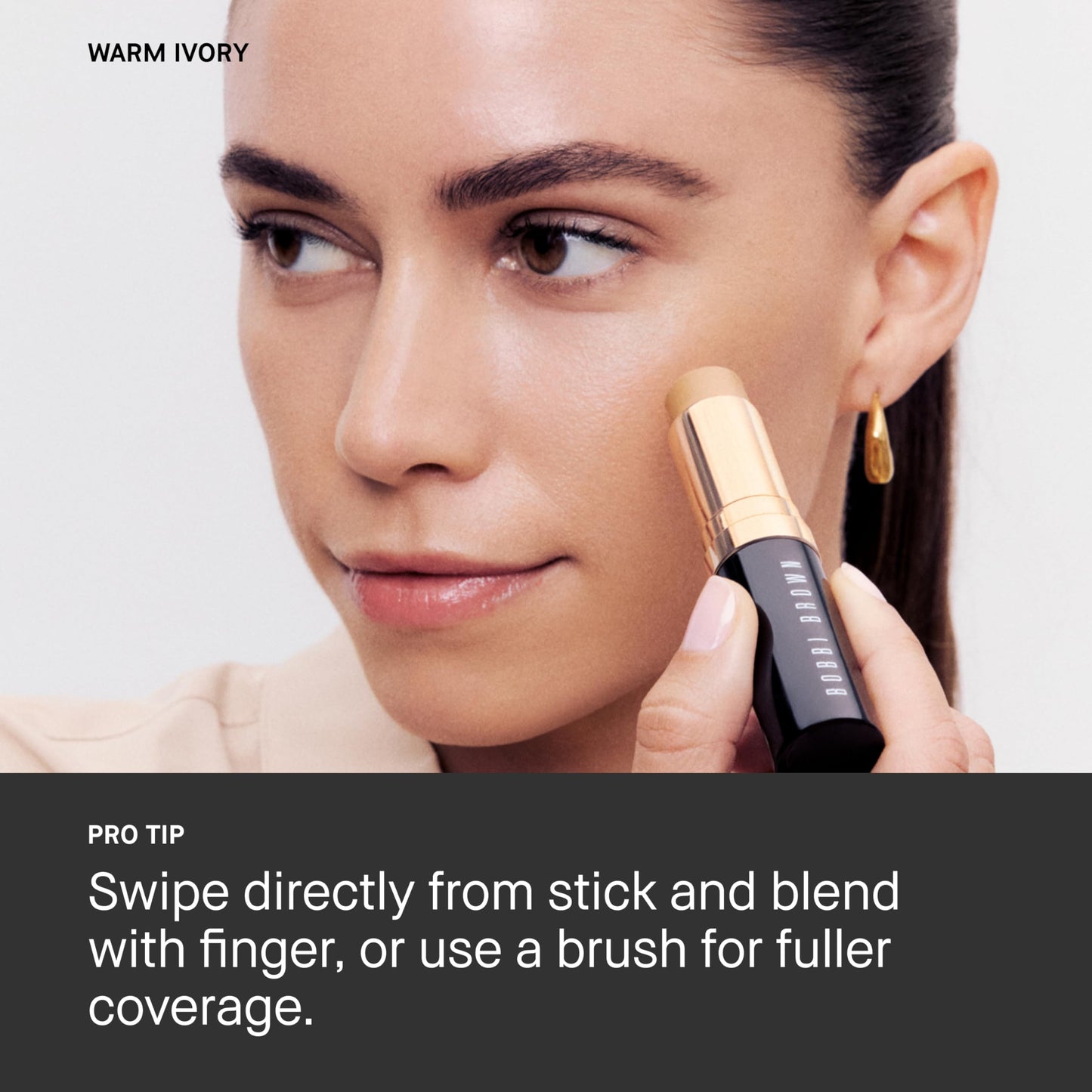 Bobbi Brown Skin Foundation Stick | Portable & Creamy with Medium-to-Full Coverage for Even-Toned Skin, 0.31 Ounce, Natural N-052 Beauty & Personal Care Bobbi Brown