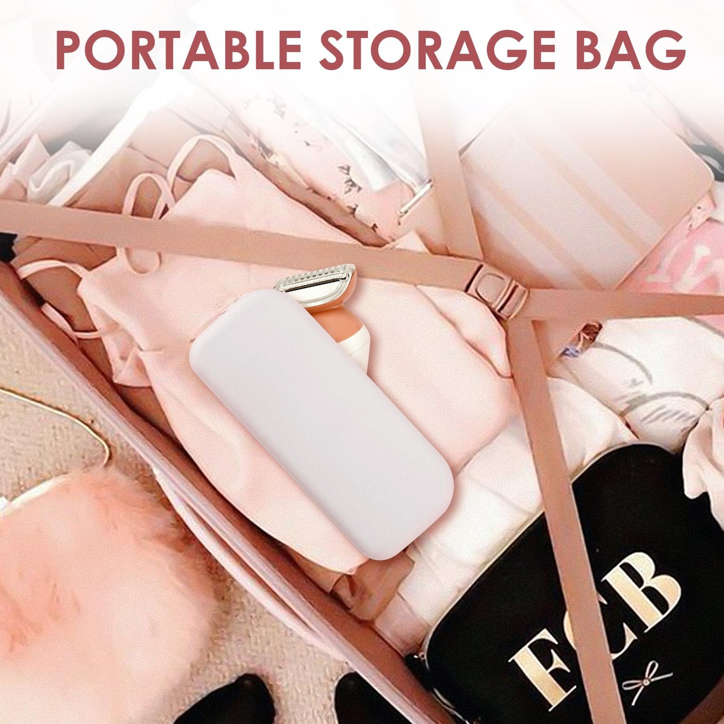 Linkidea Women's Electric Shaver Travel Pouch, Carry Case Compatible with Philips BRL170/00, HP6306/50, BRE700/04, BRR474/00, Portable Bikini Trimmer Beauty and Personal Care Linkidea
