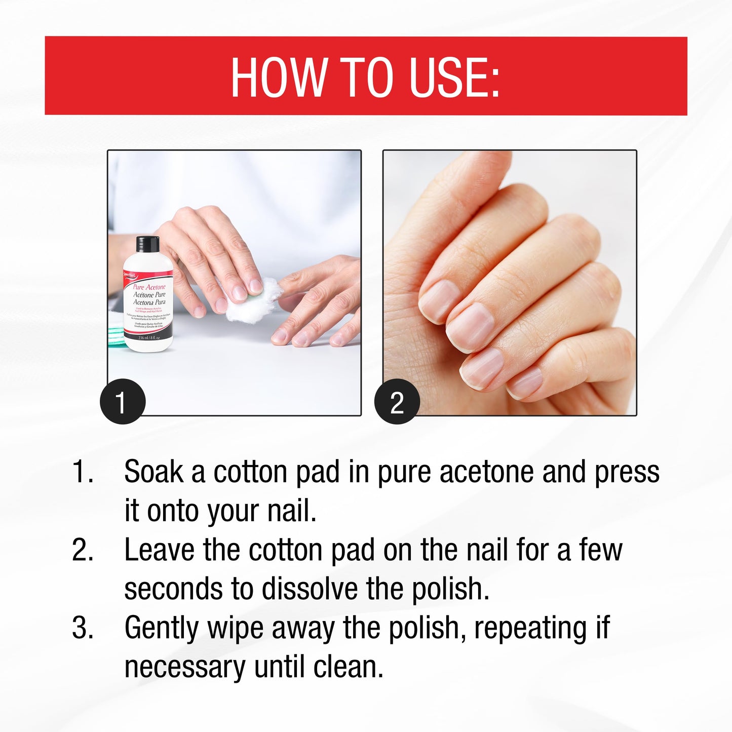 Supernail Pure Acetone Polish Remover, 8 oz (Pack of 6) Beauty & Personal Care SuperNail