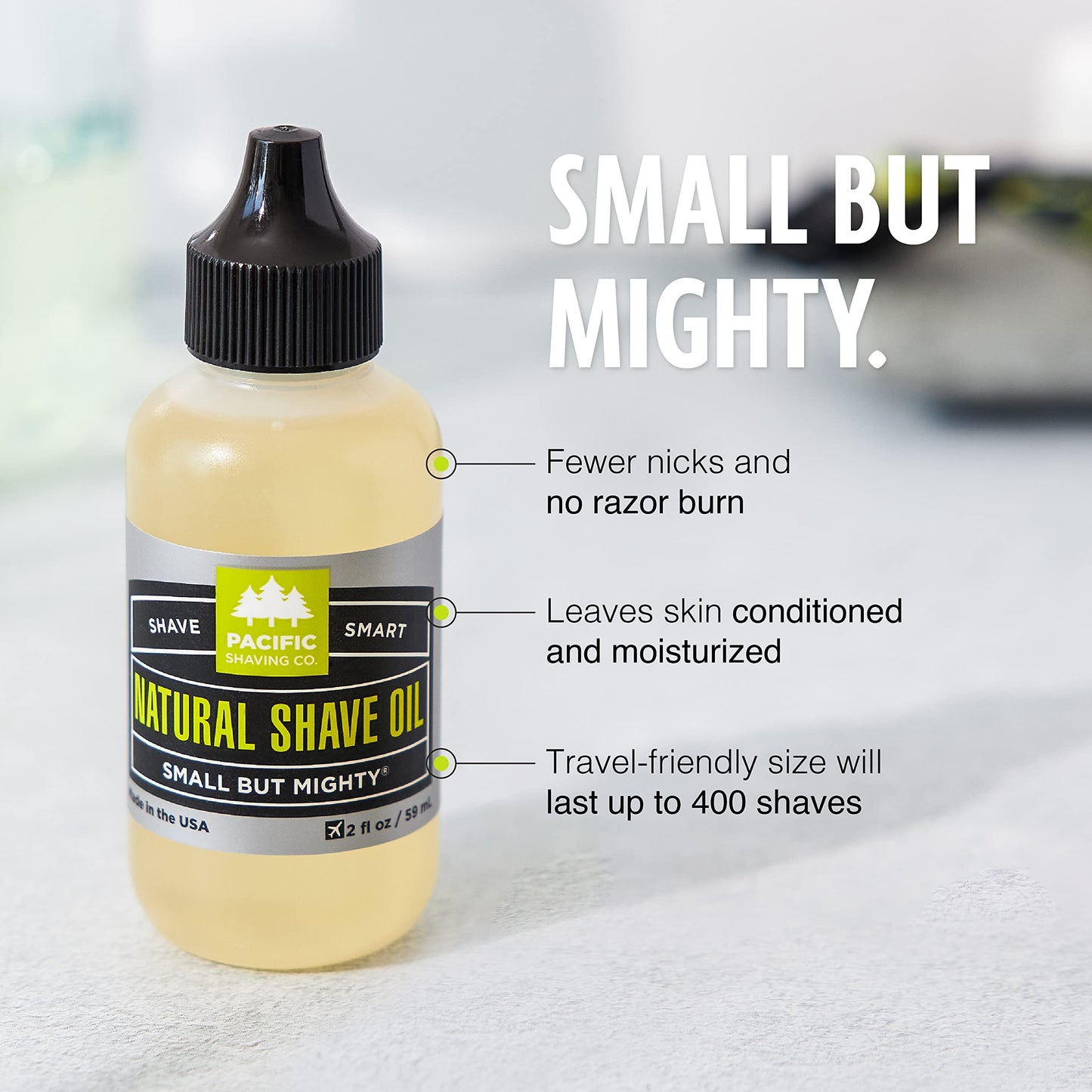 Pacific Shaving Company Natural Shaving Oil - Shaving Oil for Men & Women - Avocado, Sunflower Seed & Vitamin E Oil for Face, Legs, Arms & Full Body Beauty & Personal Care Pacific Shaving Company