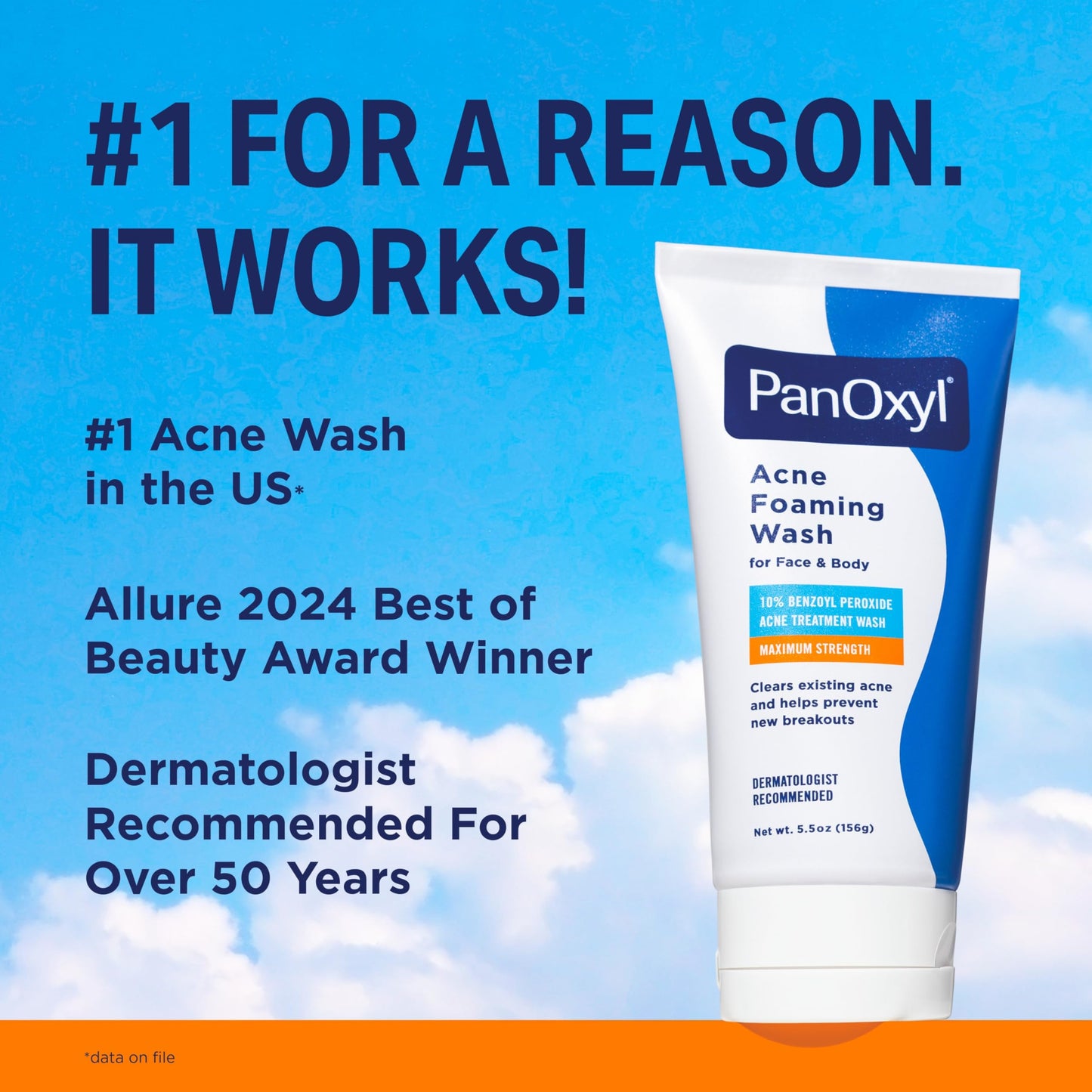 PanOxyl 10% Benzoyl Peroxide Acne Foaming Wash, Maximum Strength, Daily Acne-Fighting Face and Body Cleanser, Face Wash to Clear, Treat and Prevent Beauty and Personal Care PanOxyl