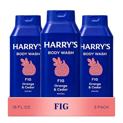 Harry's Men's Body Wash - Fig - (3 Pack) 18 fl oz - Shower Gel for Men - No Parabens, Sulfates, or Dyes Beauty & Personal Care Harry's