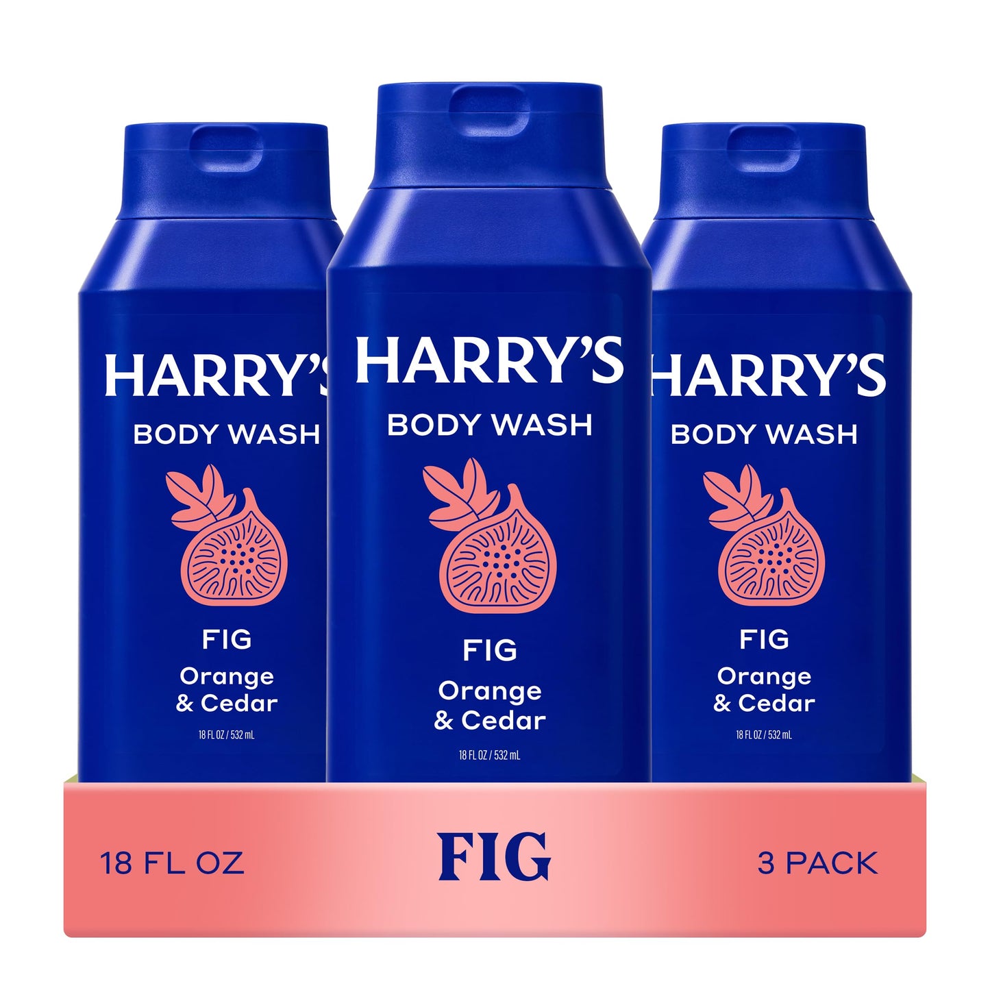 Harry's Men's Body Wash - Fig - (3 Pack) 18 fl oz - Shower Gel for Men - No Parabens, Sulfates, or Dyes Beauty & Personal Care Harry's