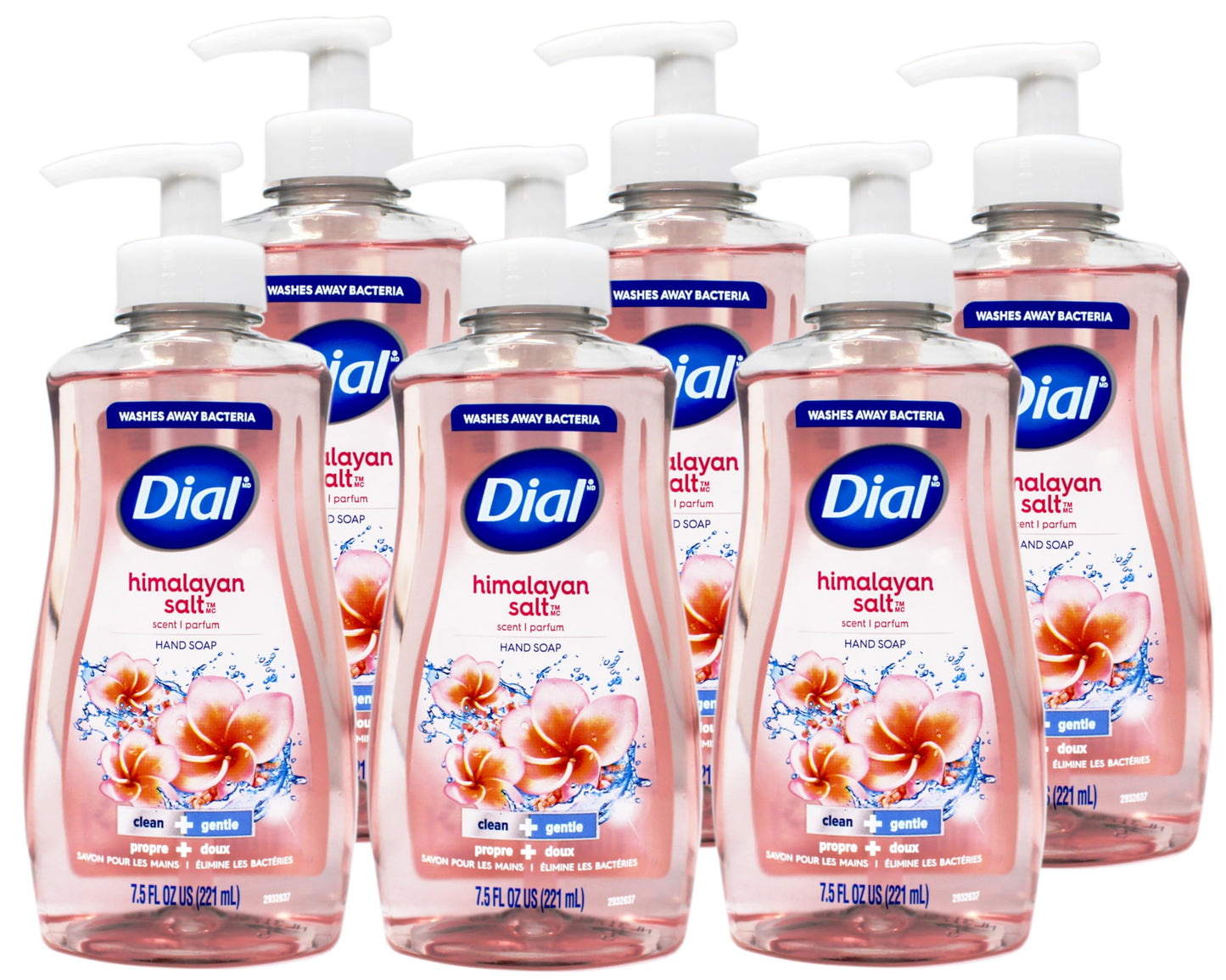 Dial Himalayan Pink Salt & Water Lily Hand Soap with Moisturizer 7.5 Oz (Pack of 6) Beauty & Personal Care Dial
