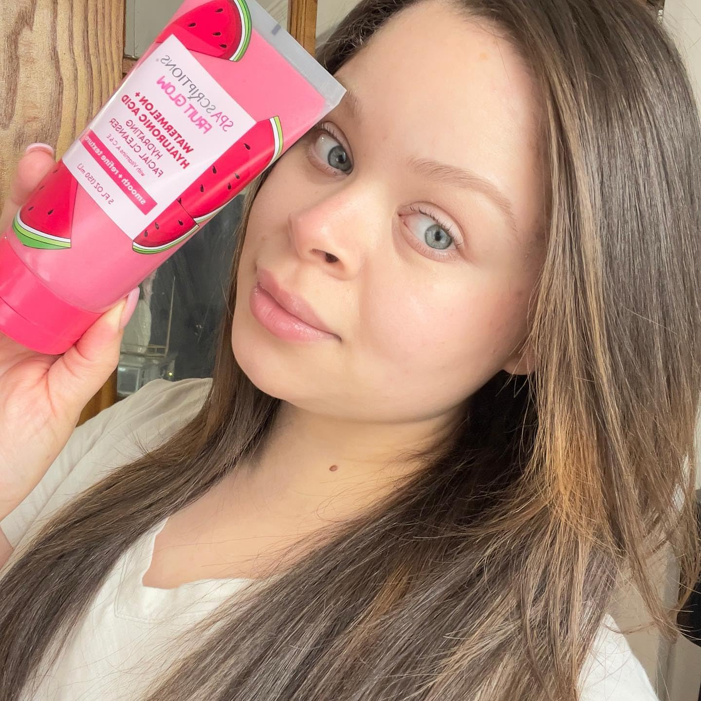 SpaScriptions Fruit Glow Watermelon + Hyaluronic Acid Hydrating Facial Cleanser 5 Oz Beauty & Personal Care SpaScriptions