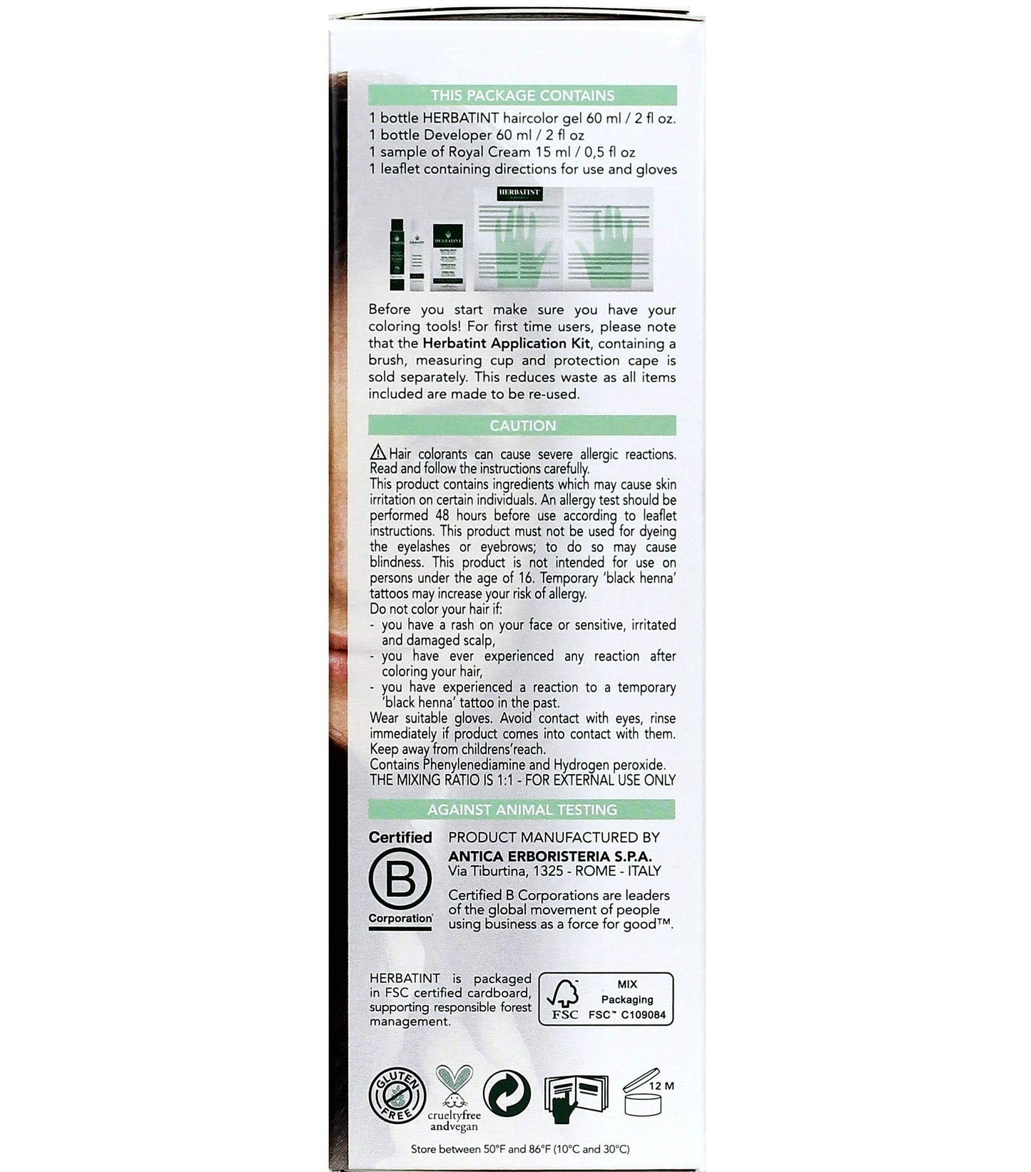 Herbatint Permanent Herbal Haircolour Gel 5N Light Chestnut - 135 mL Beauty & Personal Care Herbatint
