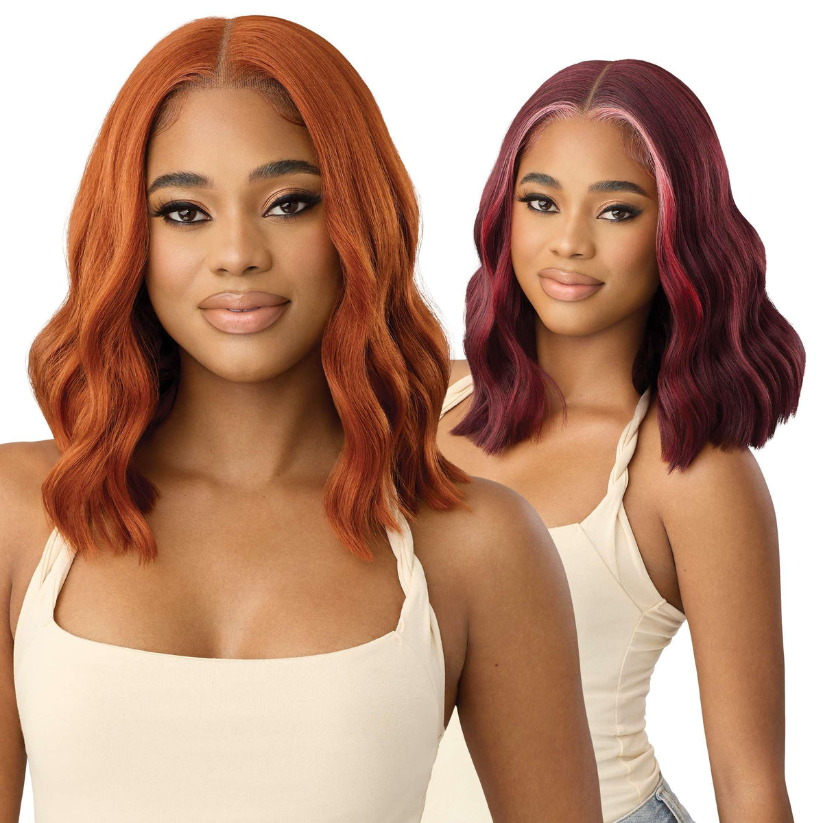 Outre Lace Front Wig - Perfect Hair Line - Swoop Series Y-Part 208 (CREAM SODA)