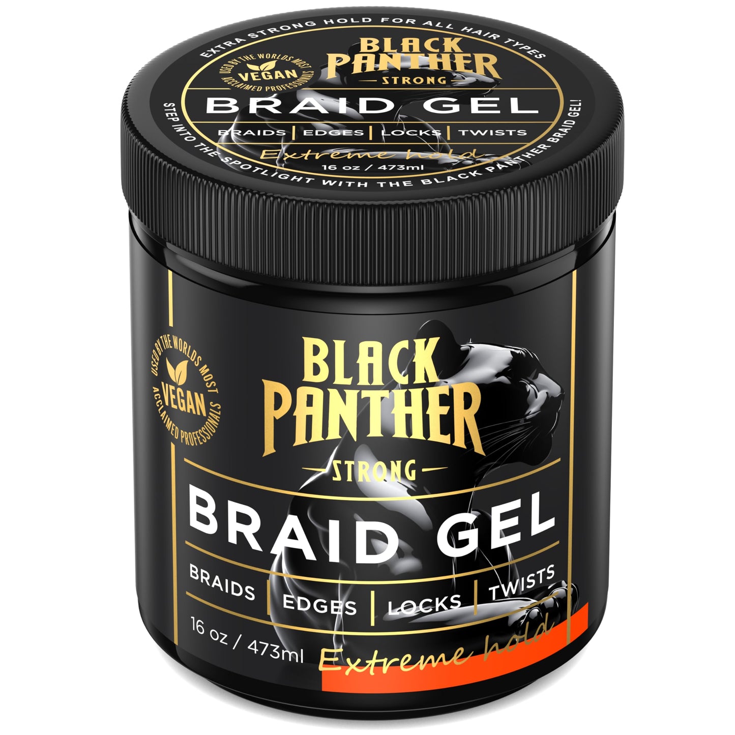 Black Panther Braid Gel | Extreme Hold, | Enriched With Multivitamins I No Flaking or Drying | Long Lasting for Braids, Locs, Twists, Cornrows Beauty & Personal Care BLACK PANTHER STRONG DIAMOND EDGES