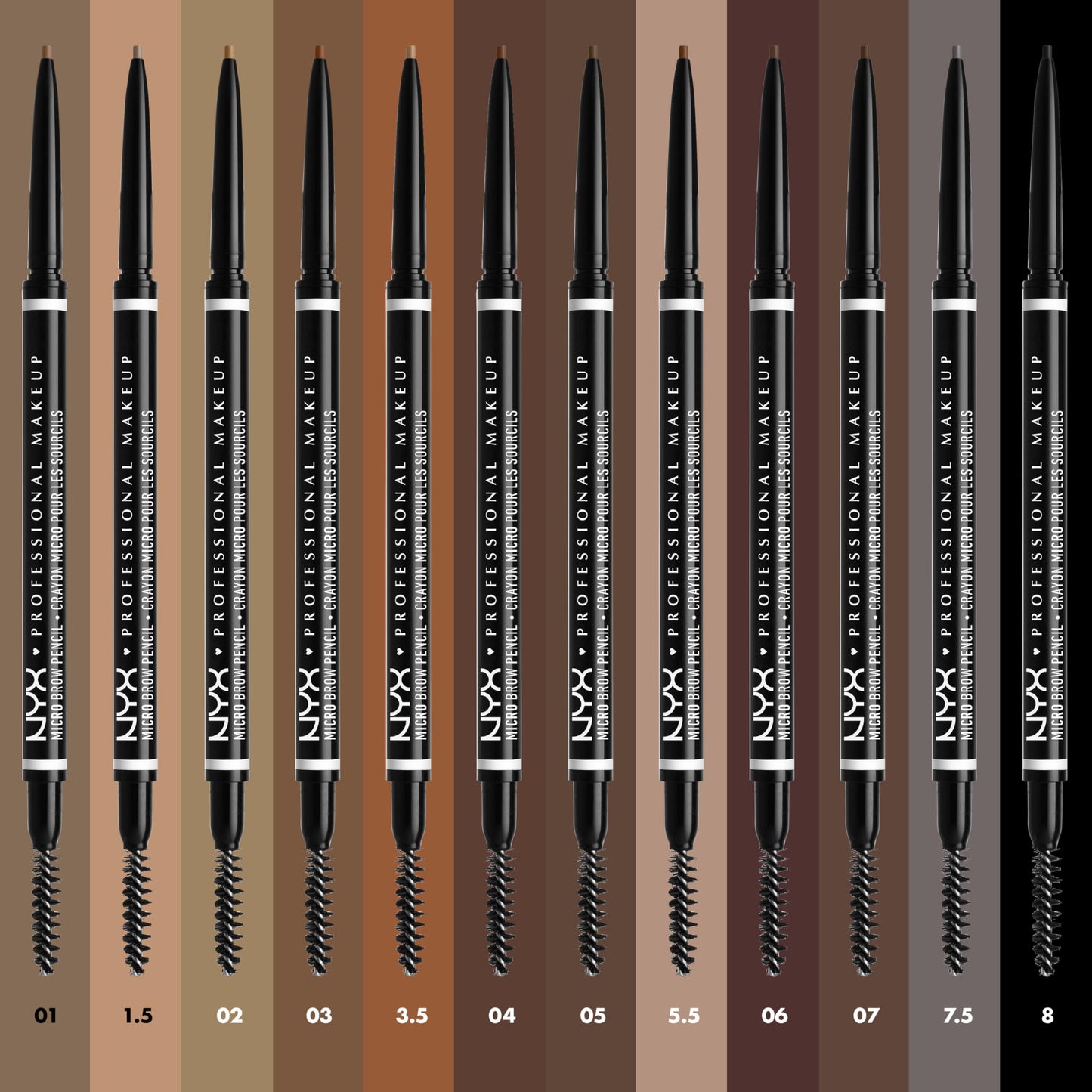 NYX PROFESSIONAL MAKEUP Micro Brow Pencil, Precise Eyebrow Pencil - Ash Brown Beauty & Personal Care NYX PROFESSIONAL MAKEUP