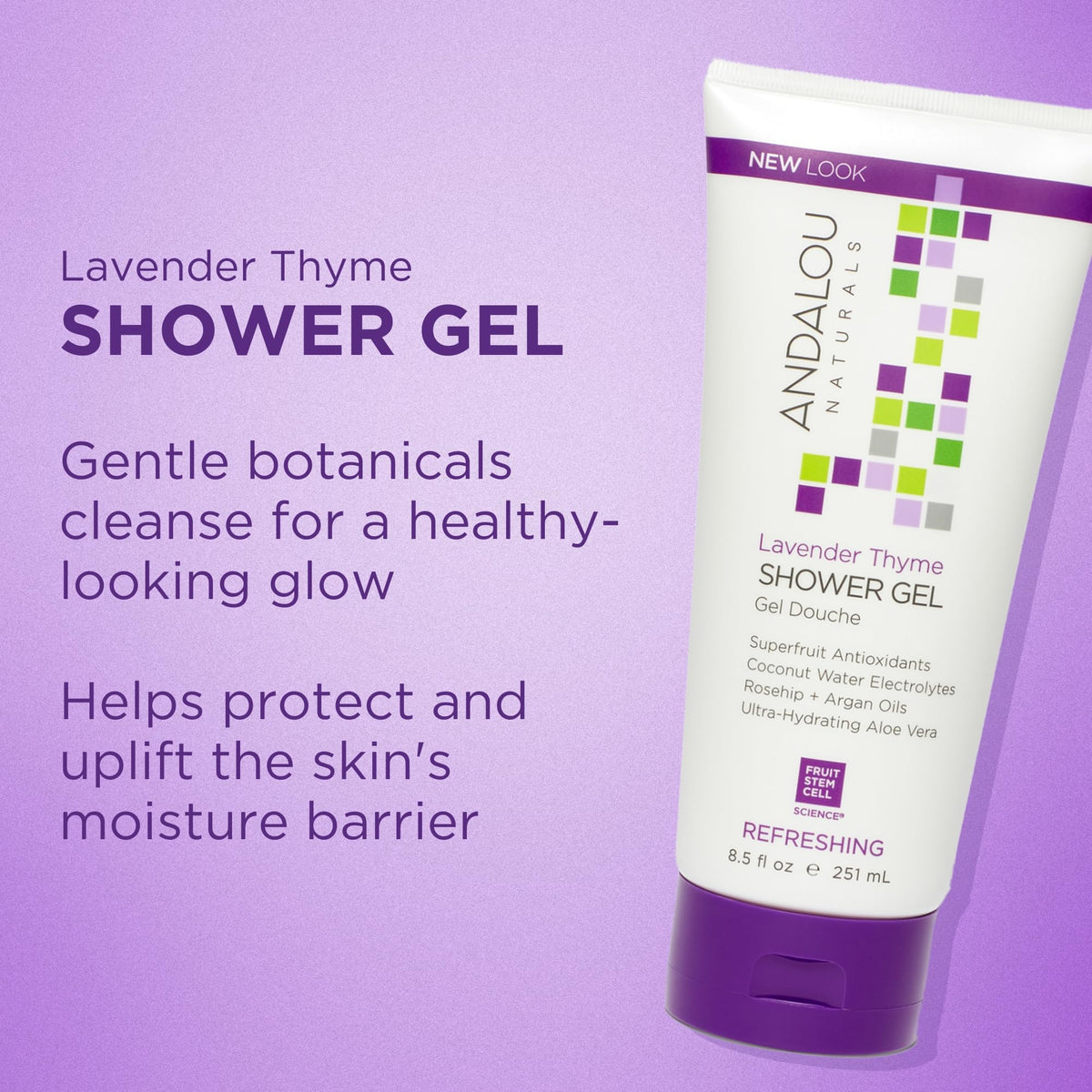 Andalou Naturals Lavender Thyme Refreshing Shower Gel, 8.5 Ounce Beauty & Personal Care Andalou Naturals