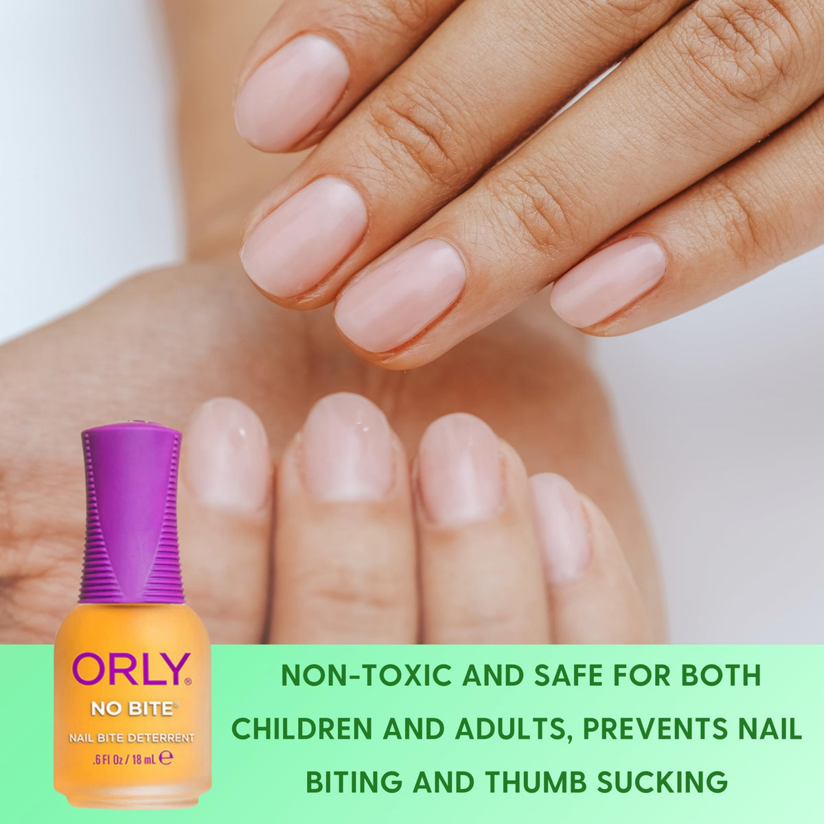 ORLY Nail Treatment No Bite | Nail Biting Deterrent & Bitter-Tasting Formula To Help Stop Adults And Children From Nail Biting | Vegan, Non-Toxic Beauty & Personal Care Orly