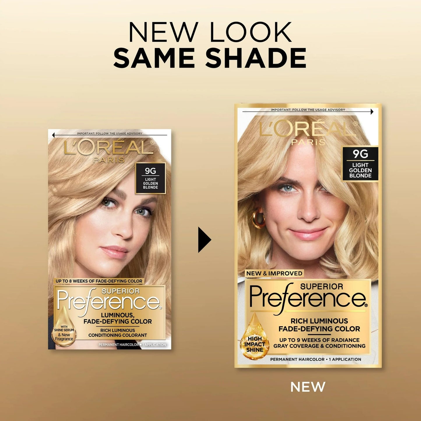 L'Oreal Superior Preference - 9G Light Golden Blonde 1 Each (Pack of 12) Beauty & Personal Care L'Oreal Paris