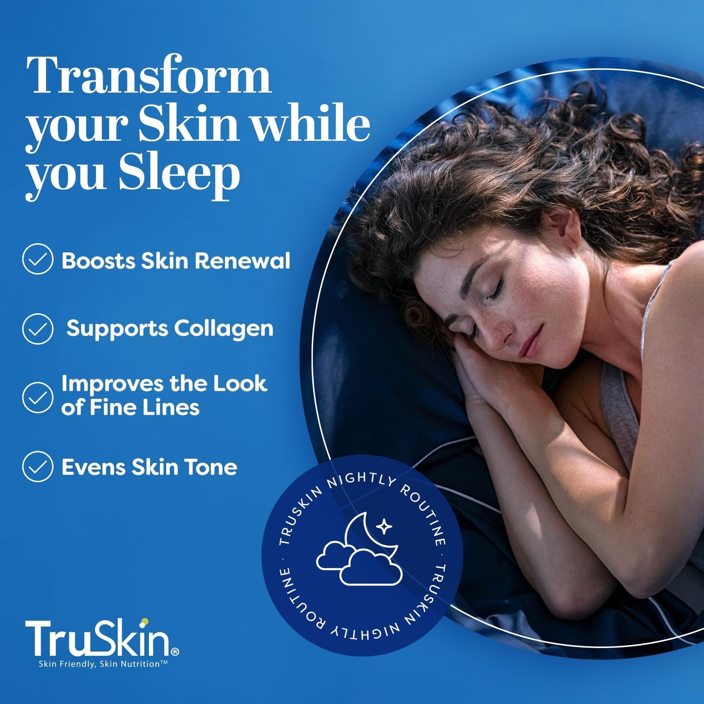 TruSkin Retinol Serum for Face - Gentle, Skin Friendly Anti-Aging Retinoid with Hyaluronic Acid, Cica & Vitamin E - Retinol Facial Serum Beauty & Personal Care TruSkin