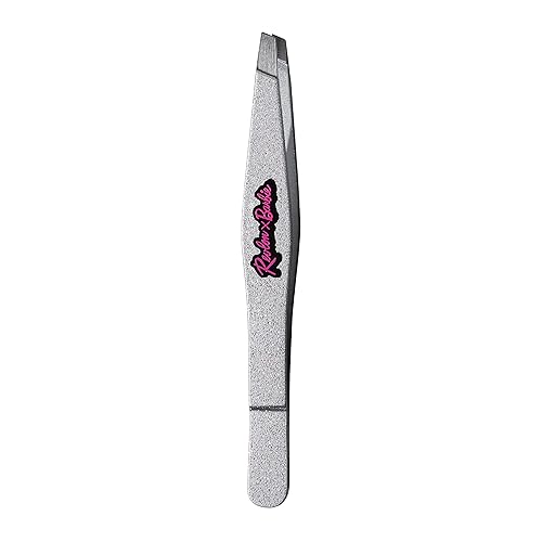 Revlon x Barbie Slant Tip Tweezer, Stainless Steel Hair Removal Makeup Tool (Packaging May Vary) Beauty & Personal Care REVLON