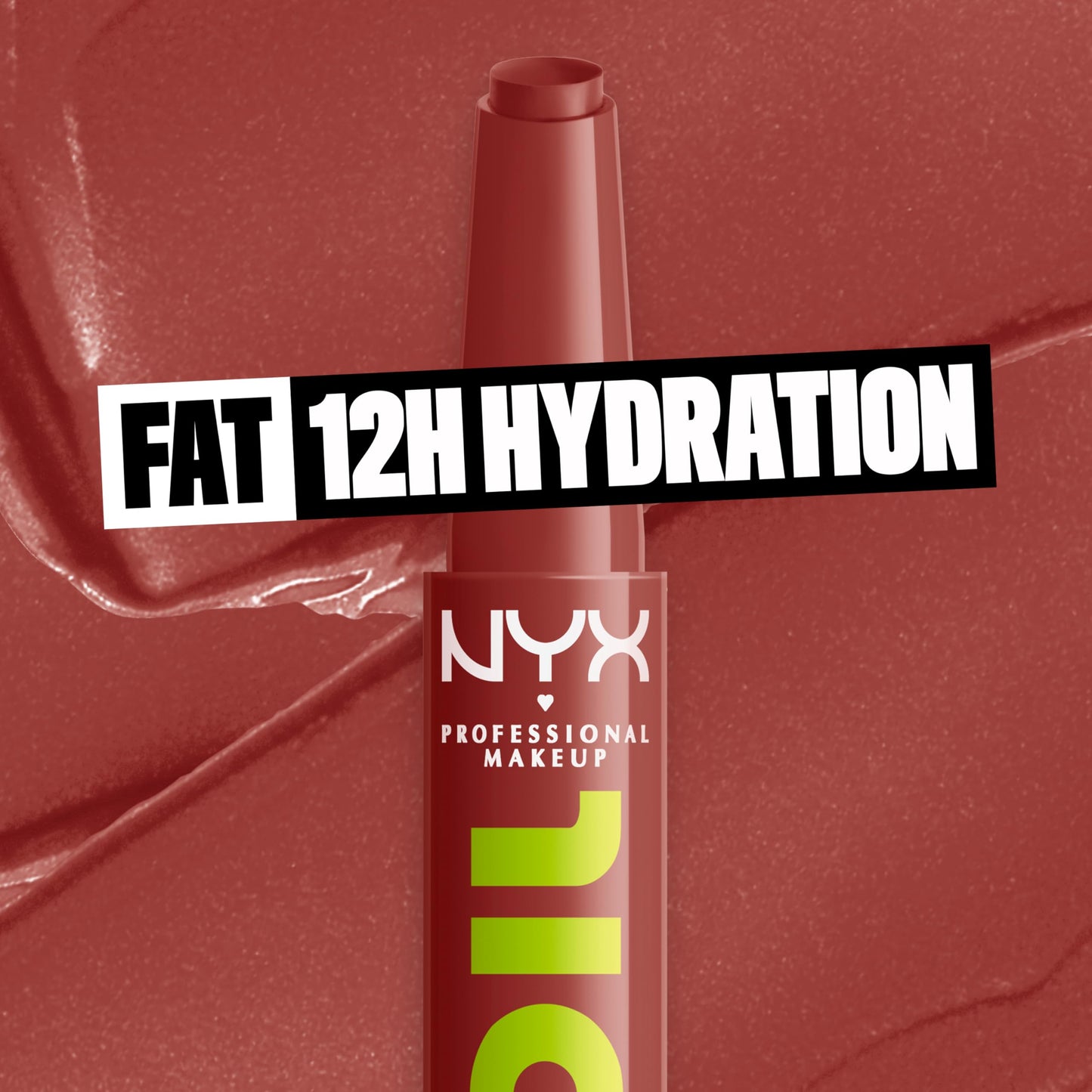 NYX PROFESSIONAL MAKEUP Fat Oil Slick Click, Lightweight, Buildable, Pigmented Vegan Lip Balm - Going Viral Beauty and Personal Care NYX PROFESSIONAL MAKEUP