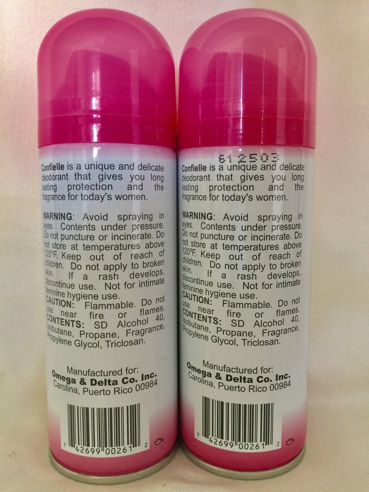 Lot of 2 Confielle Deodorant Spray Original 4 fl oz Aerosol New Fast Beauty and Personal Care CONFIELLE