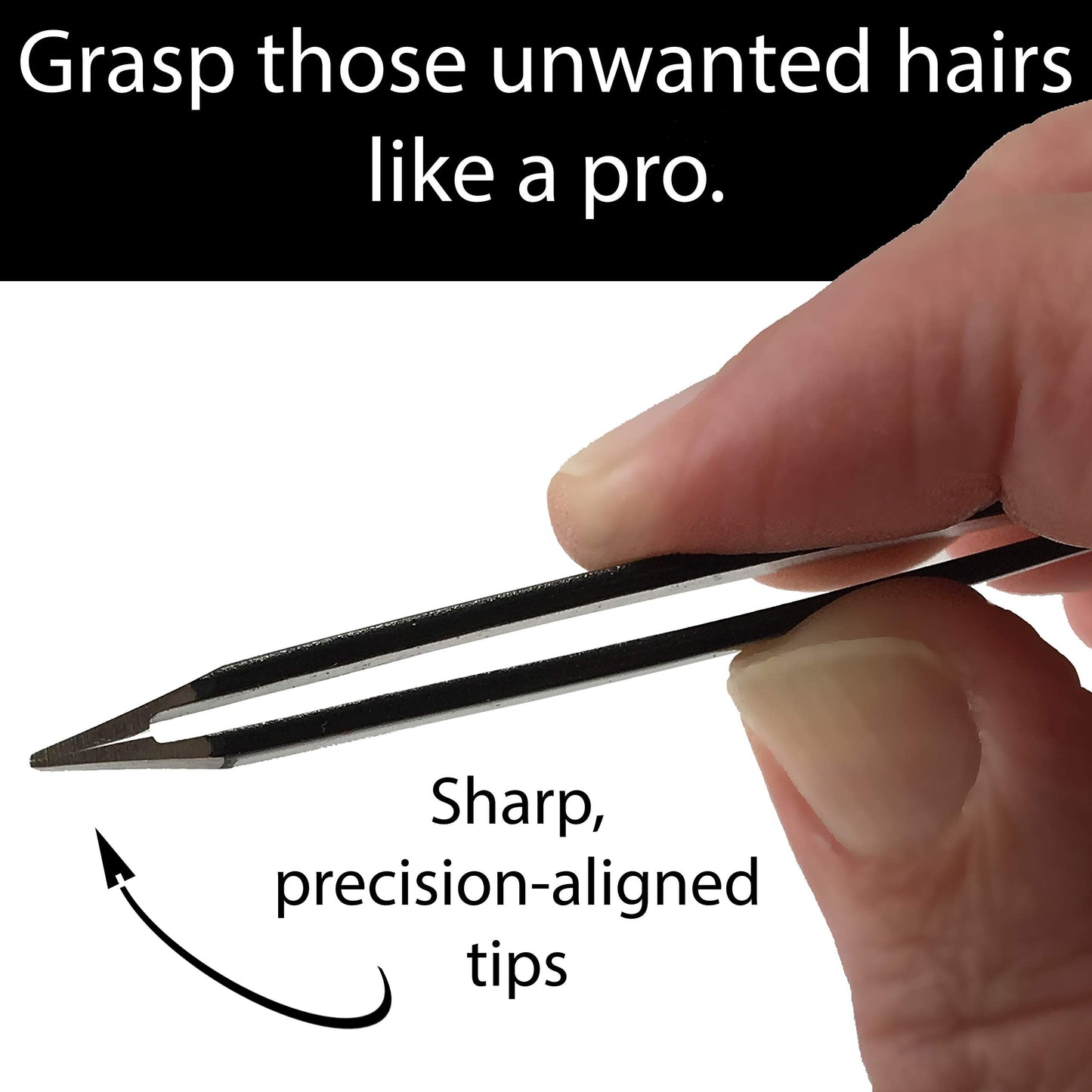 Zizzili Basics Mini Slant Tweezers - Best Tweezers for Eyebrow, Facial Hair Removal and your Precision Needs (Midnight Ombre) Beauty & Personal Care Zizzili Basics