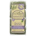 A LA MAISON Lavender Rosemary Olive Oil Bar Soap - Triple French Milled Natural Moisturizing Hand Soap Bar (4 Bars of Soap, 3.5 oz) Beauty & Personal Care A LA MAISON