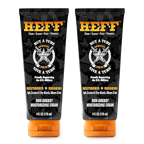 HEFF Hand Elbow Foot Formula Moisturizing Lotion, 4 oz., 2 Pack - For Dry, Flaky Skin, Paraben-Free, Dry Skin Relief, black Beauty & Personal Care Heff