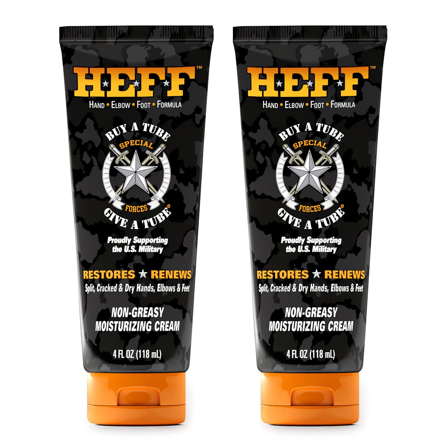 HEFF Hand Elbow Foot Formula Moisturizing Lotion, 4 oz., 2 Pack - For Dry, Flaky Skin, Paraben-Free, Dry Skin Relief, black Beauty & Personal Care Heff