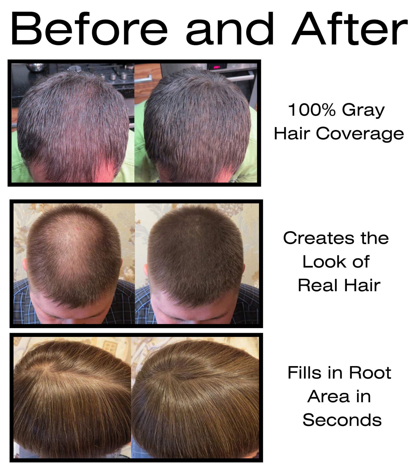 Thicken It 100% Scalp Coverage Hair Powder - LIGHT BROWN - Talc-Free .32 oz. Water Resistant Hair Loss Concealer for men and women. Naturally Thicker Beauty & Personal Care Thicken It