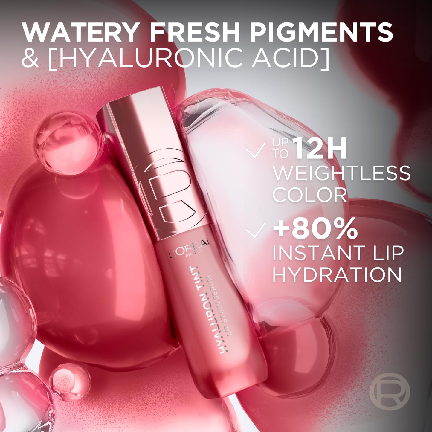 L'Oreal Paris Hyaluron Tint Lip Stain Serum, Long Lasting, Hydrating Lip Makeup Infused with Hyaluronic Acid, 680 Nude Espresso (Medium Brown Nude) Beauty & Personal Care L'Oreal Paris