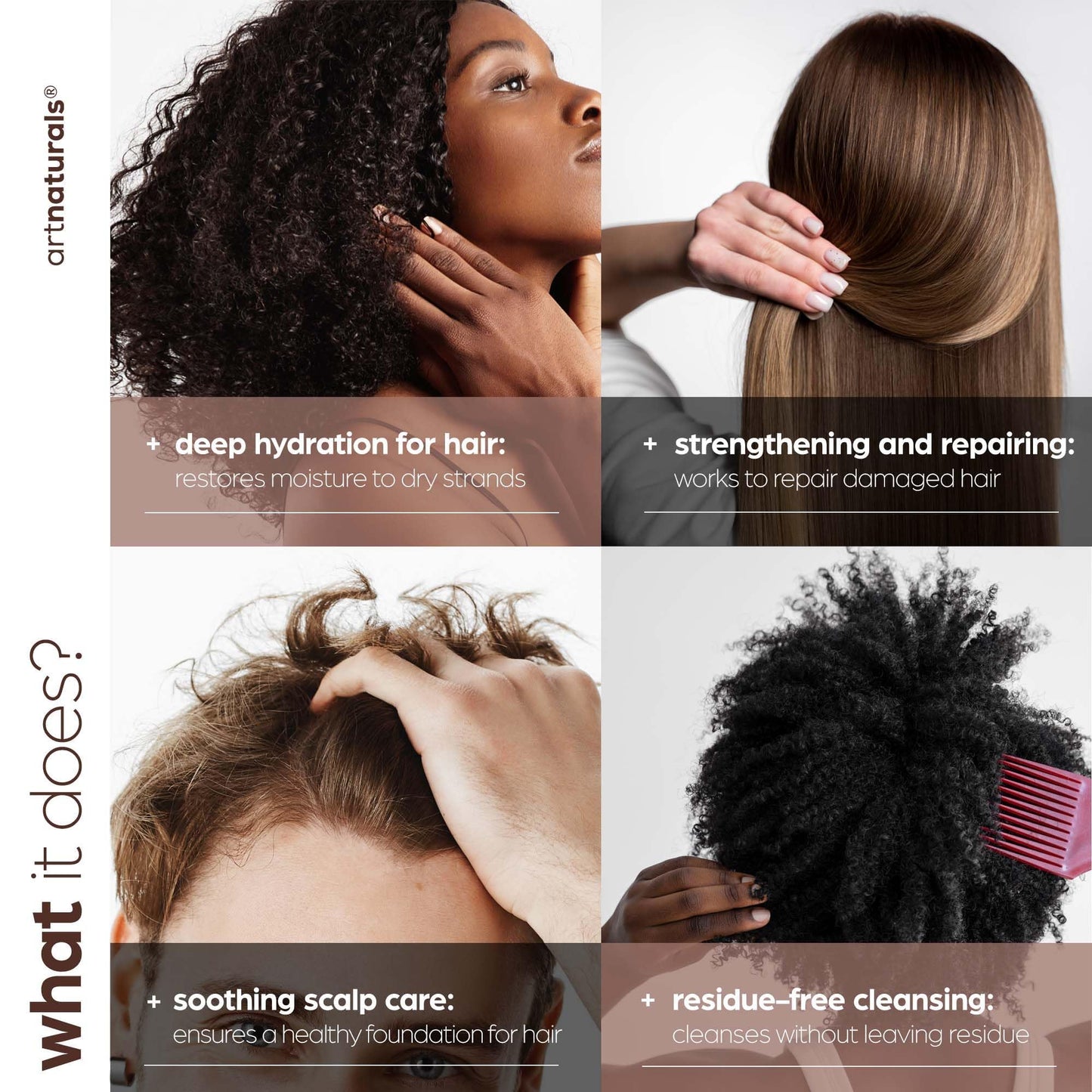 Argan Oil Shampoo and Conditioner Set - Sulfate-Free Formula with Nourishing Moroccan Oil and Keratin -for All Hair, Curly or Straight - Hydrate Beauty & Personal Care Artnaturals