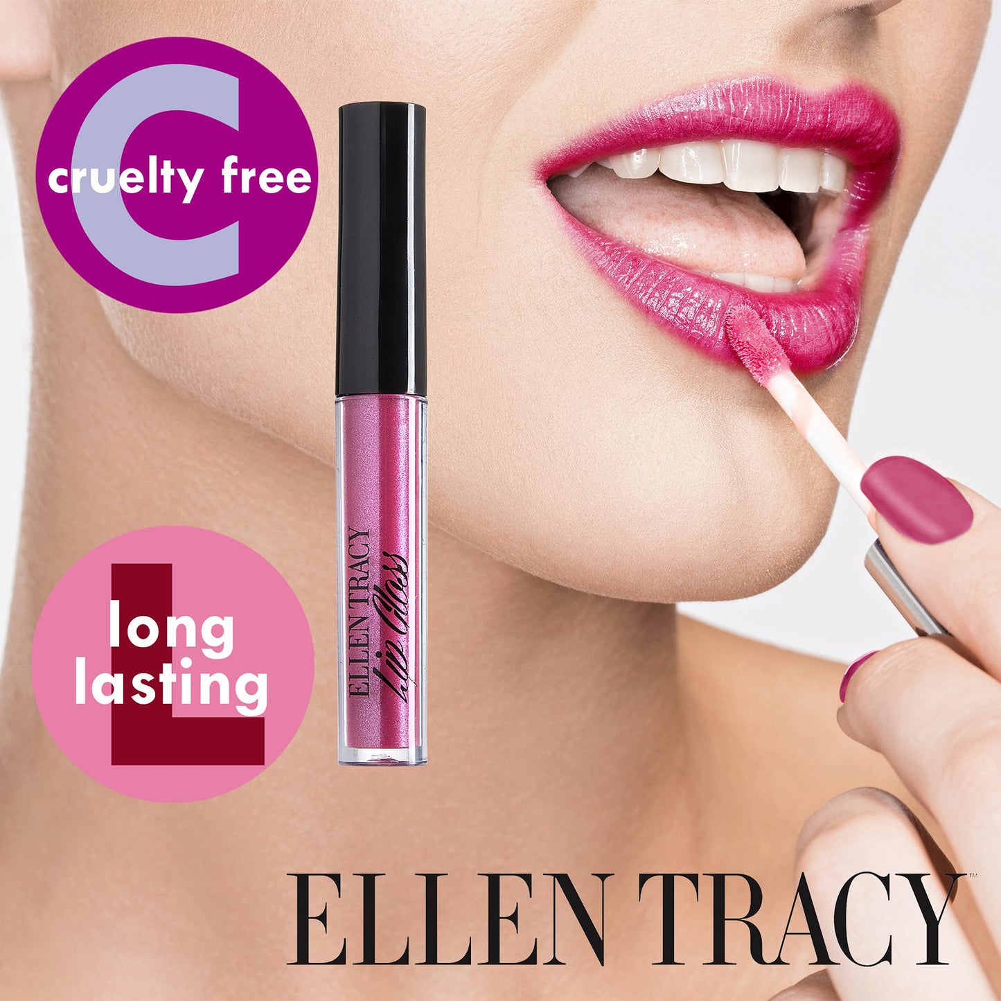 Enchante Ellen Tracy 10 Pc Lip Gloss Collection, Shimmery Lip Glosses for Women and Girls, Long Lasting Lip Gloss Set with Rich Varied Colors, Great Beauty & Personal Care Enchante