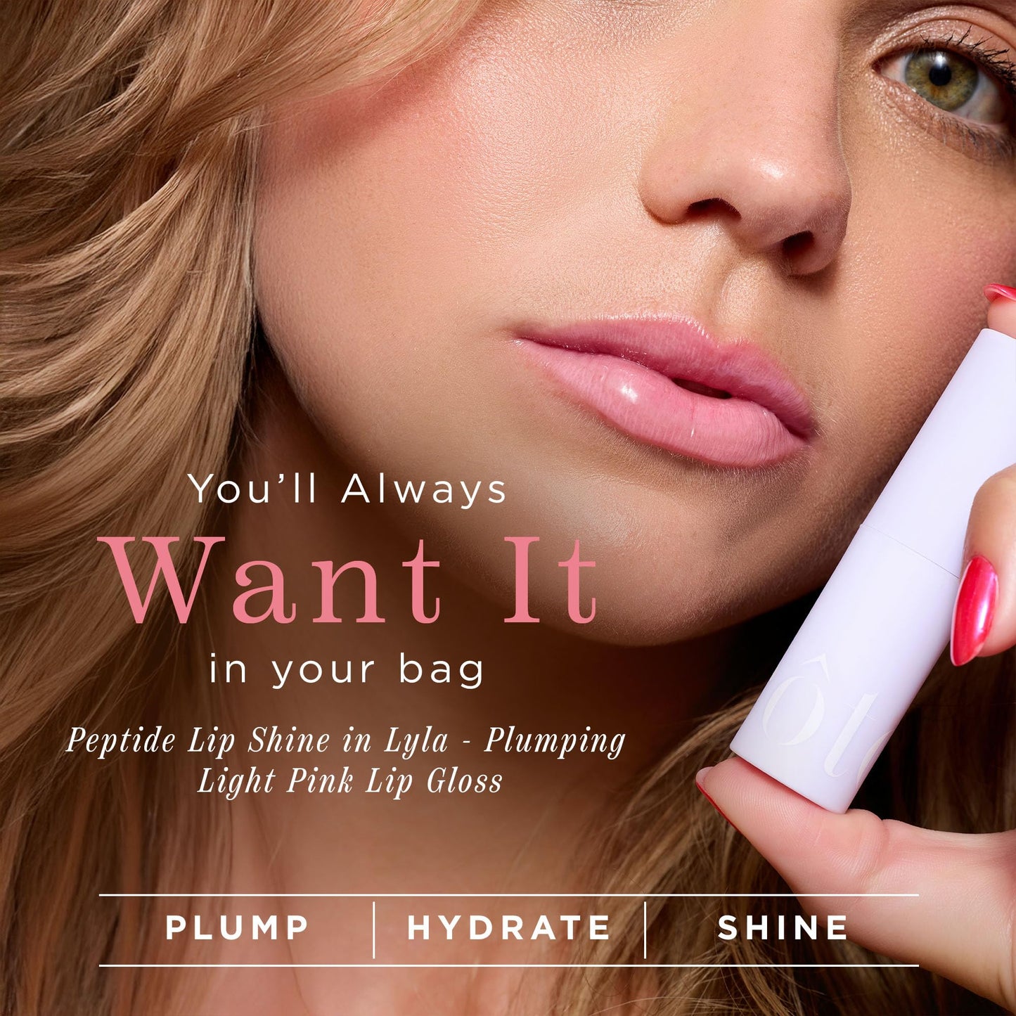Cote Beauty's Peptide Lip Shine in Lyla, Ultra Hydrating & Long-Lasting Coral Plumping Lip Gloss for Women with Hyaluronic Acid, Shea Butter & Jojoba Beauty & Personal Care Cote Shop
