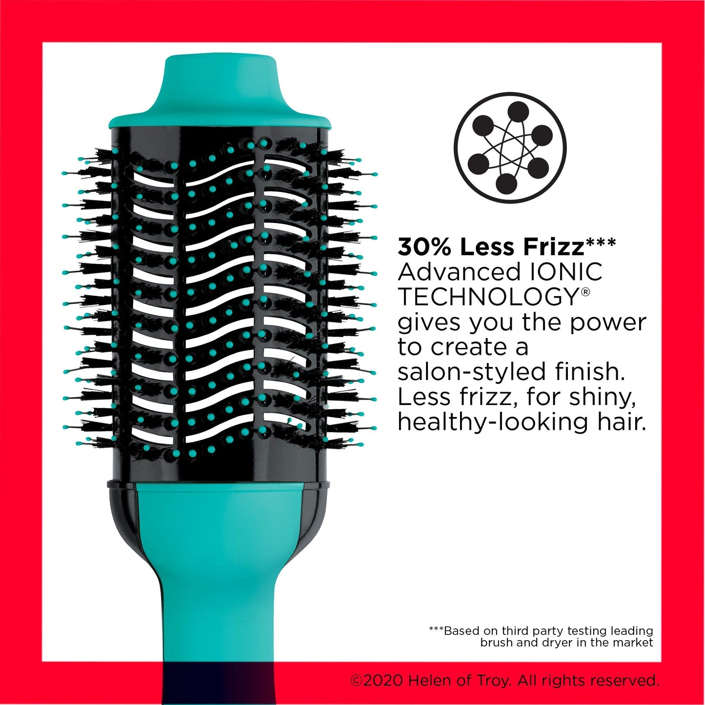 REVLON One Step Hair Dryer And Volumizer Hot Air Brush, Turquoise Volumizer, 1 Count Beauty & Personal Care REVLON