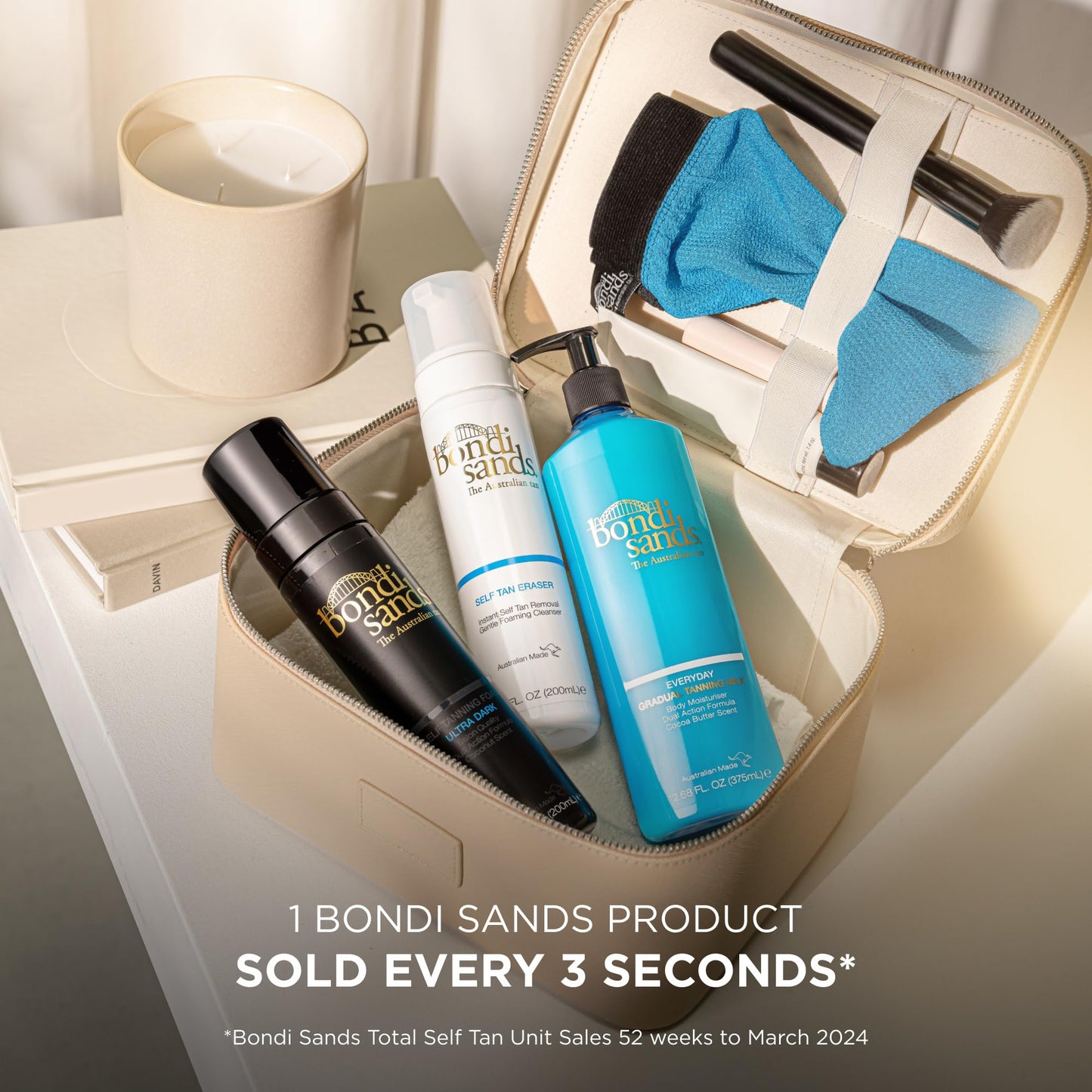Bondi Sands Everyday Gradual Tanning Milk | Long-lasting, Tanning Body Moisturizer Enriched With Aloe Vera and Vitamin E for Glowing Skin, 12.68 Fl Oz Beauty & Personal Care Bondi Sands