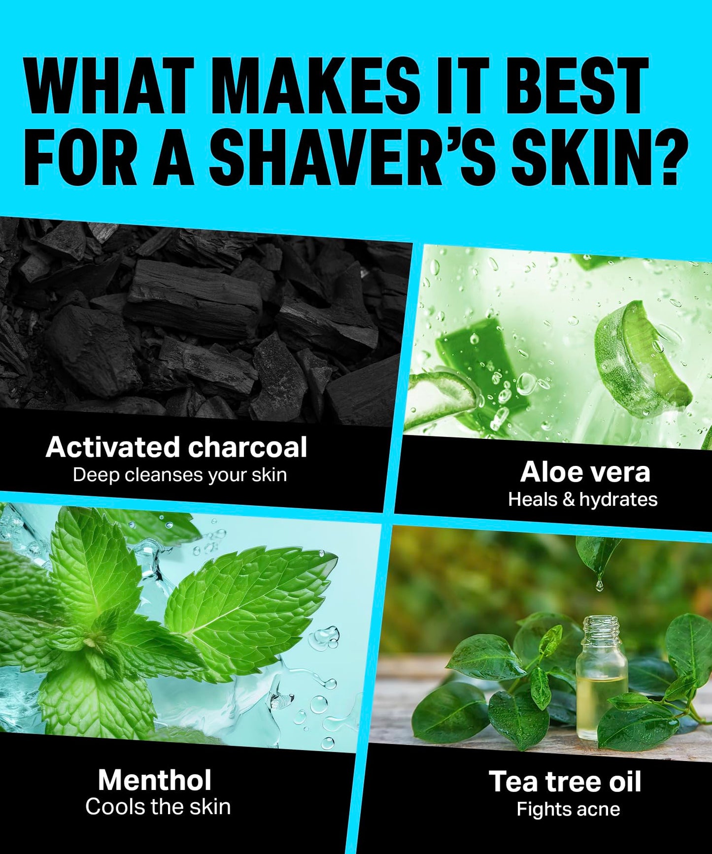 Bombay Shaving Co. Charcoal Shaving Cream for Men Beauty and Personal Care Bombay Shaving Company