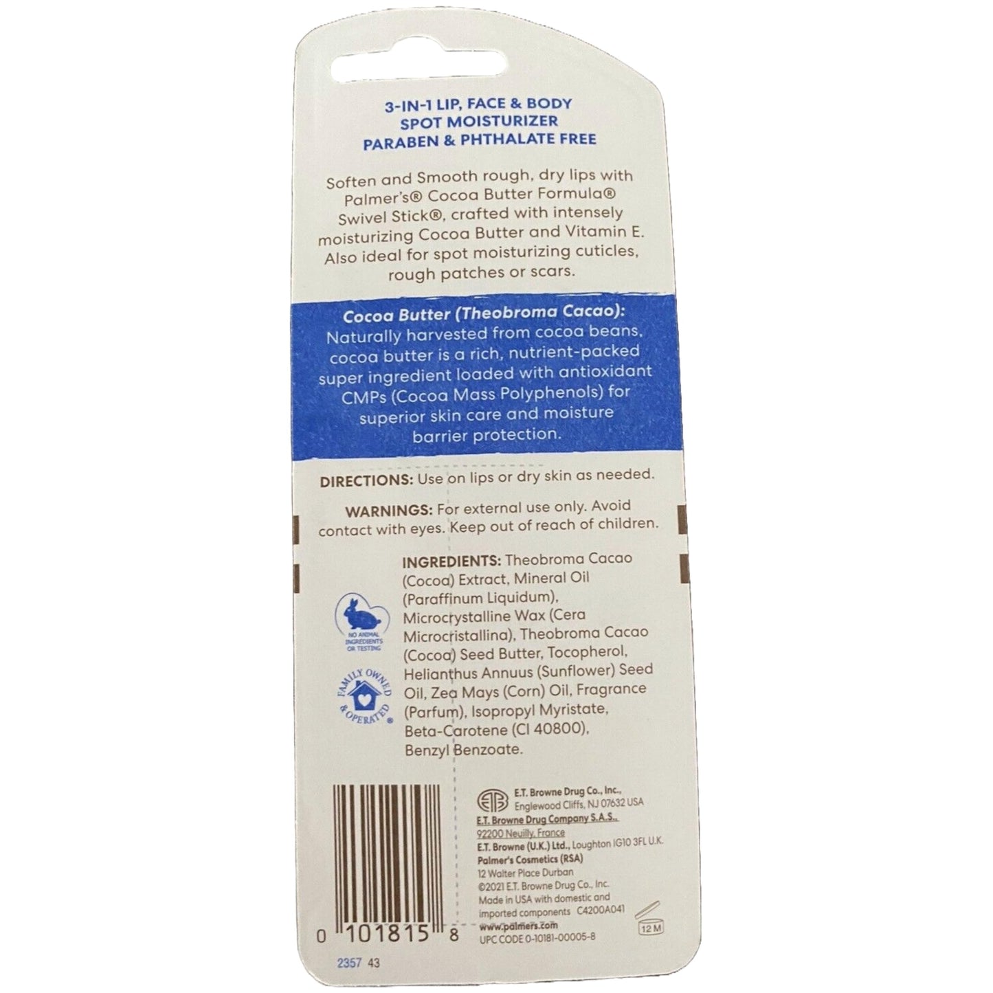 Palmer's Cocoa Butter Formula Swivel Stick, 0.5 Ounce (Pack of 2) by Palmer's Beauty and Personal Care Palmer's