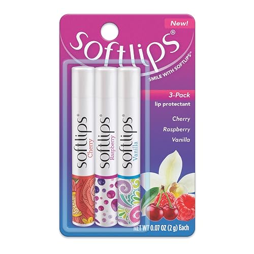 Softlips Daily Lip Moisturizer For Very Dry Lips, Multi-Flavored Lip Balms, Hydrates, Soothes & Prevents Dry, Chapped Lips, Smooth Glide Formula Beauty & Personal Care SoftLips