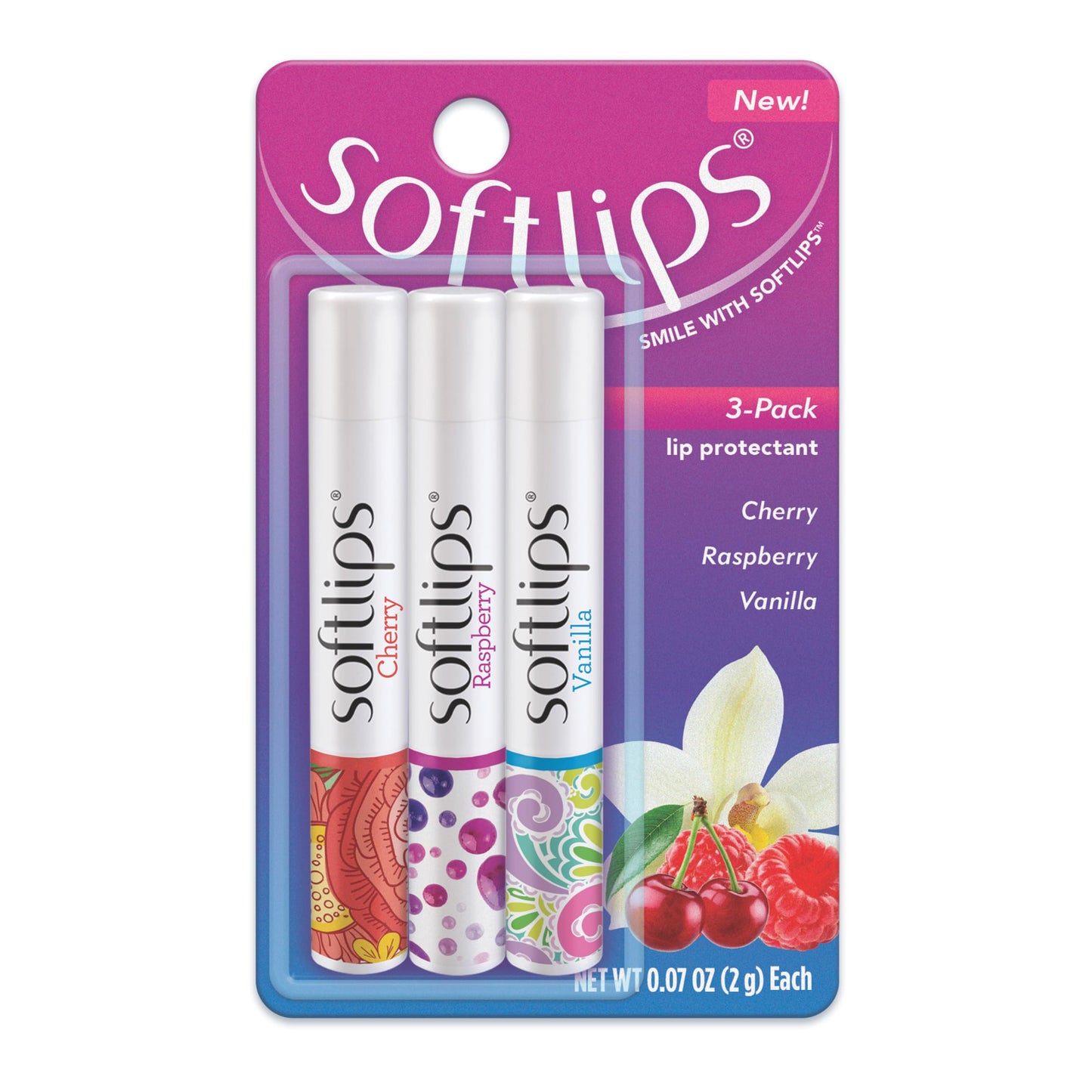 Softlips Daily Lip Moisturizer For Very Dry Lips, Multi-Flavored Lip Balms, Hydrates, Soothes & Prevents Dry, Chapped Lips, Smooth Glide Formula Beauty & Personal Care SoftLips