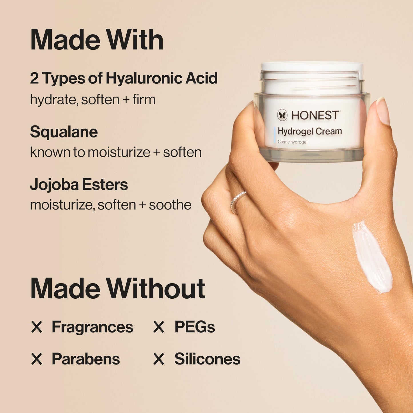 Honest Beauty Refill Pod for Full Size Hydrogel Cream, Lightweight and Moisturizing Water Cream, Gentle Sensitive Skin, Fragrance-Free, Vegan, 1.7 fl Beauty and Personal Care Honest Beauty