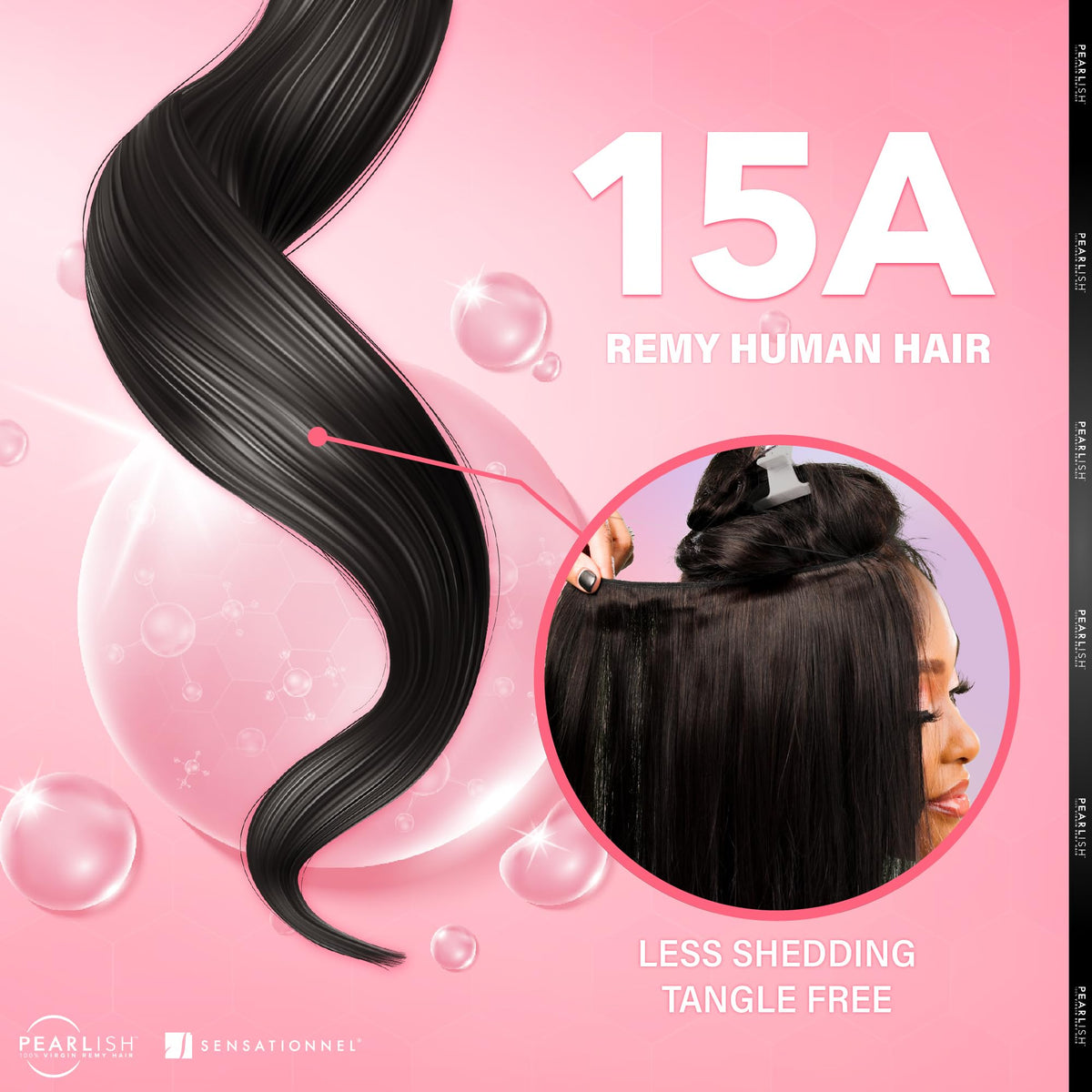 Sensationnel Pearlish Bundle Human Hair-Euro Body,14 Inch, NATURAL/BLACK