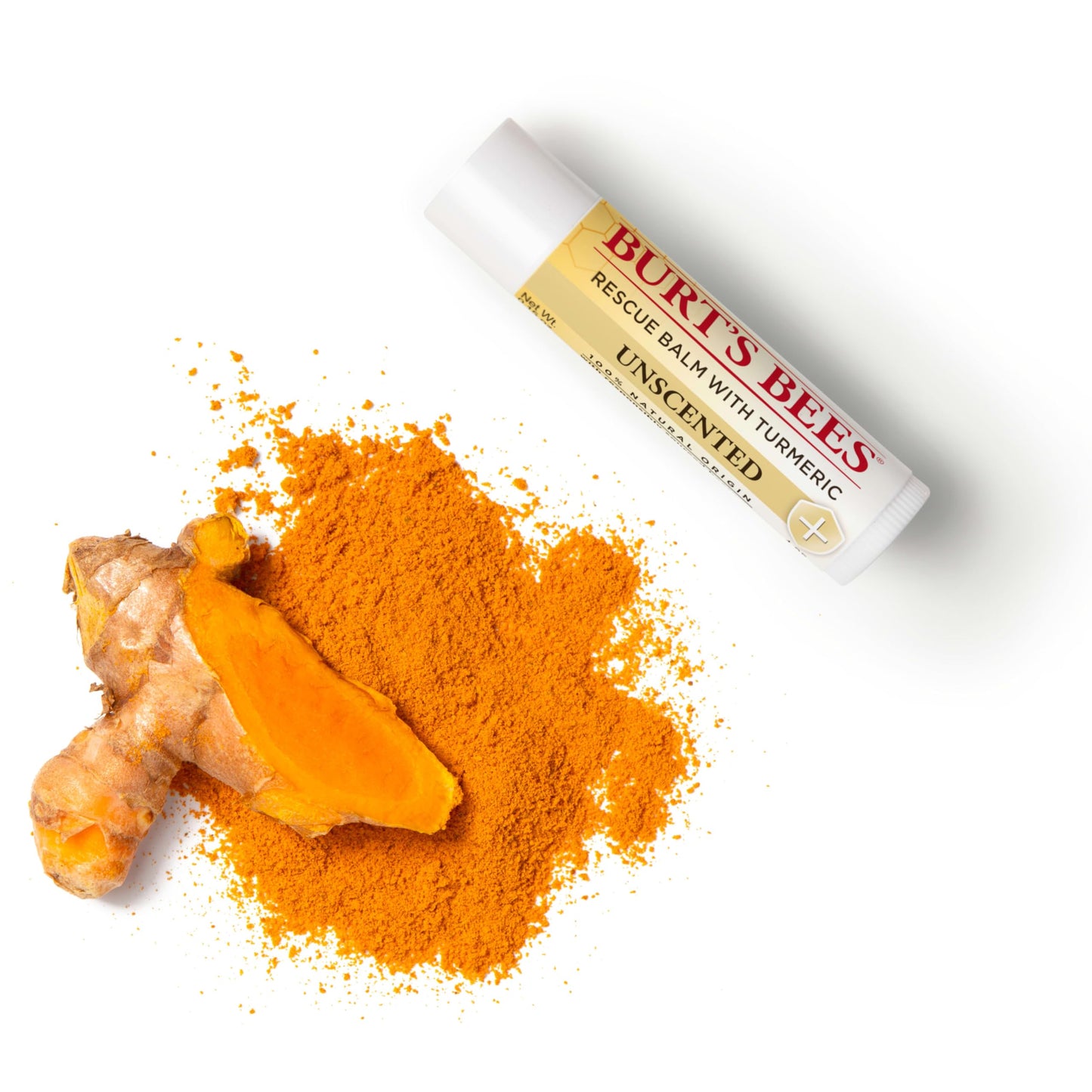 Burt's Bees Rescue Balm Unscented Lip Balm, With Antioxidant-Rich Turmeric, Tint-Free, Natural Origin Lip Care, 2 Tubes, 0.15 oz. Beauty & Personal Care Burt's Bees