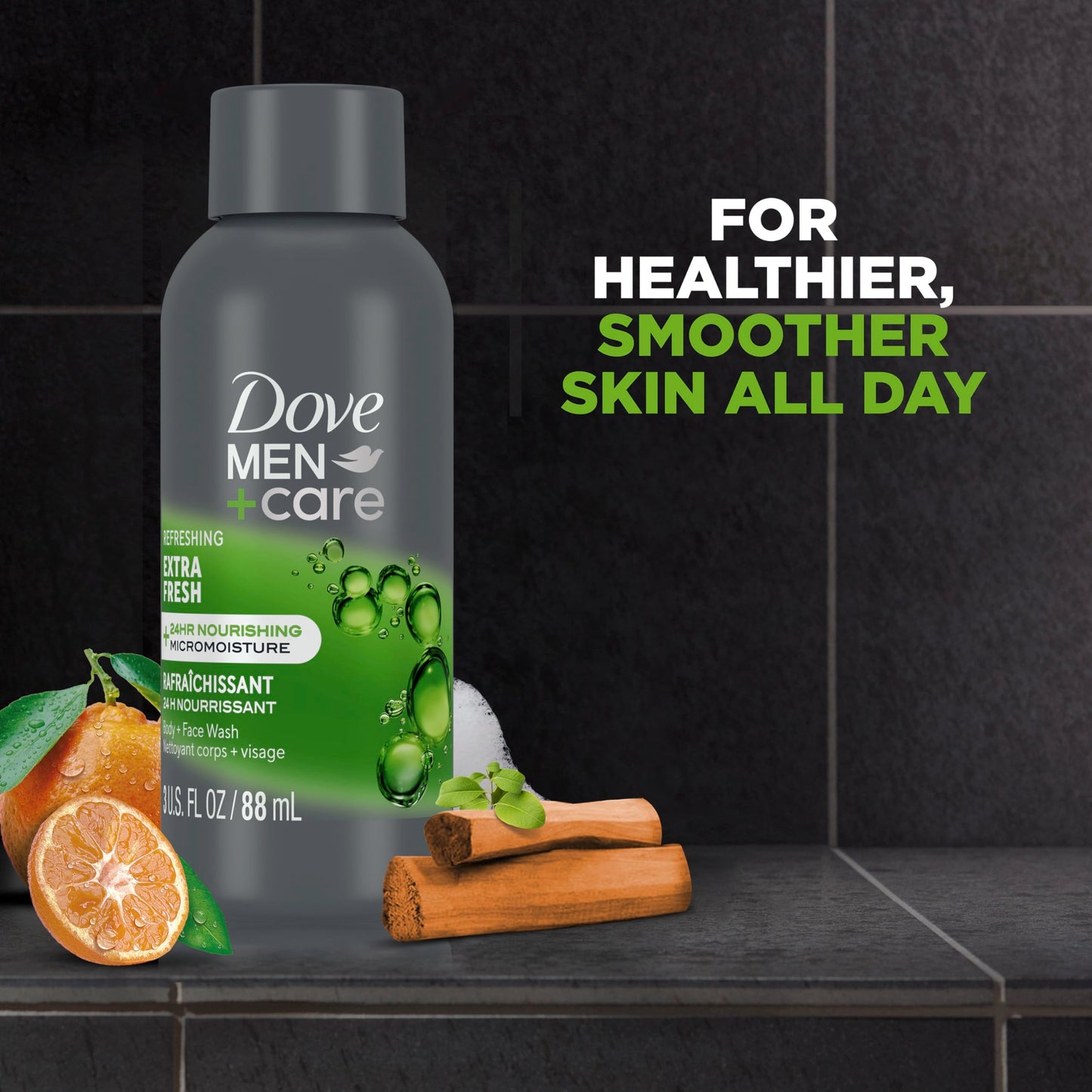Dove Men+Care Refreshing Extra Fresh with 24-Hour Nourishing Micromoisture Technology Body Wash for Men 3 oz Beauty and Personal Care DOVE MEN + CARE