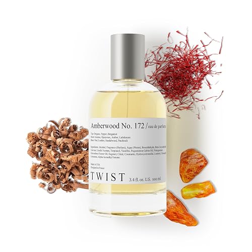Twist Amberwood No. 172 - Eau Fraiche Inspired by Al Haram. Amber Oud, Long-Lasting Perfume for Women & Men, Unisex Fragrance, Vegan, Clean Beauty & Personal Care HOUSE OF TWIST