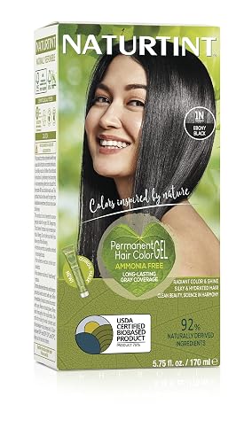 Naturtint Permanent Hair Color 1N Ebony Black - 5.4 fl oz Beauty & Personal Care Naturtint