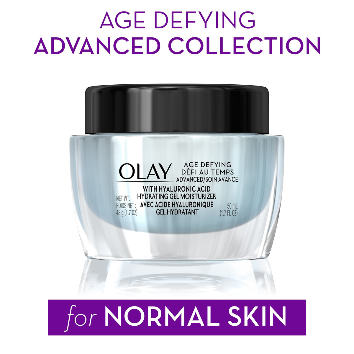 Olay Gel Moisturizer with Hyaluronic Acid by Age Defying, 1.7 Fl Oz Beauty & Personal Care Olay