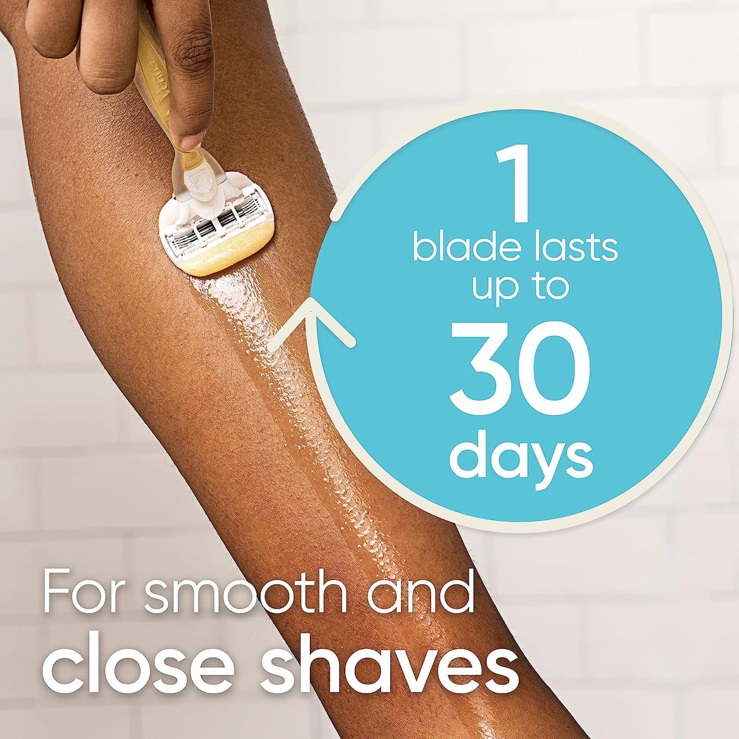 Gillette Venus Comfortglide with Olay Coconut Womens Razor Handle + Blade Refills, Silver, 2 Count Beauty and Personal Care Gillette Venus