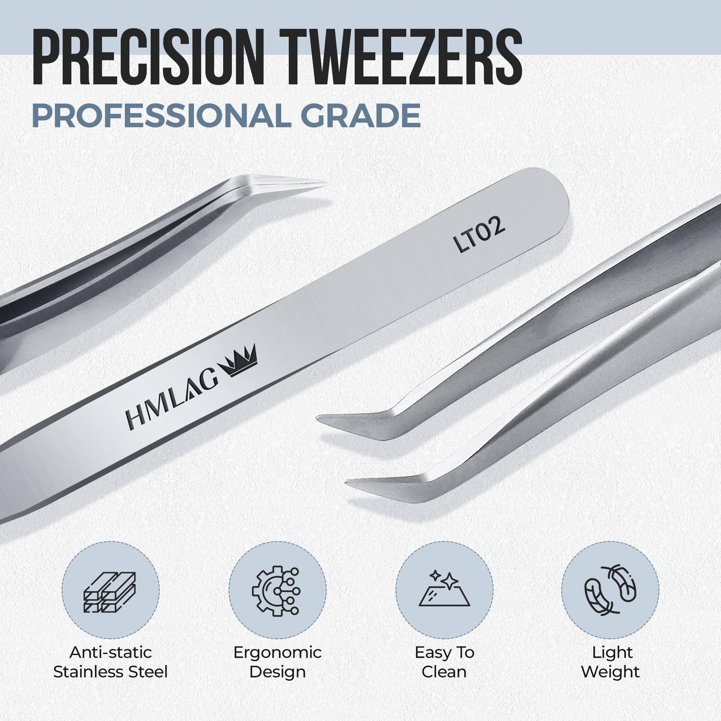 LASHVIEW Lash Tweezer, High Precision Stainless Steel Volume Eyelash Tweezers, Eyelash Extension Tweezers for Profissional Grafting lash Extension Beauty & Personal Care LASHVIEW