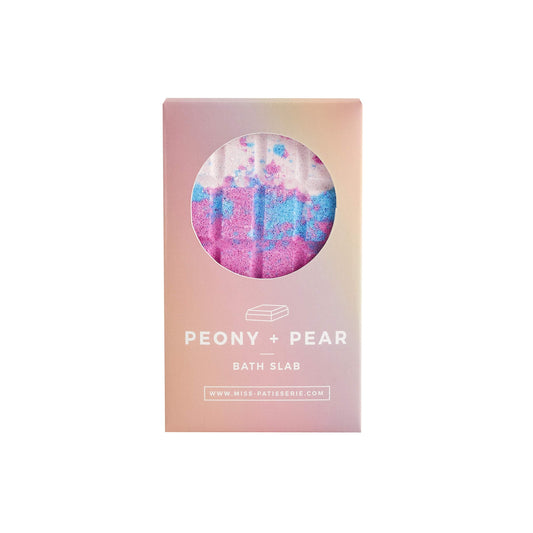 Miss Patisserie Peony Pear Bath Slab Beauty and Personal Care Miss Patisserie