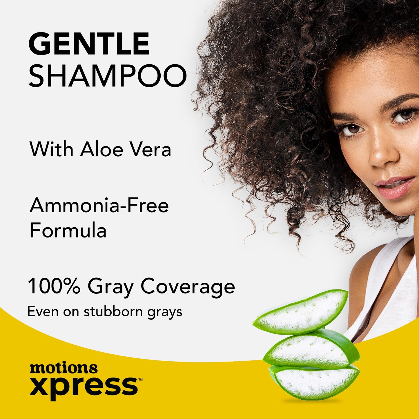 Motions Xpress Permanent Hair Color Shampoo Natural Black - 5 Minute Color, Gray Coverage, Ammonia Free, Deep Shine Hair Dye Shampoo, 0.84 Oz Beauty & Personal Care Motions