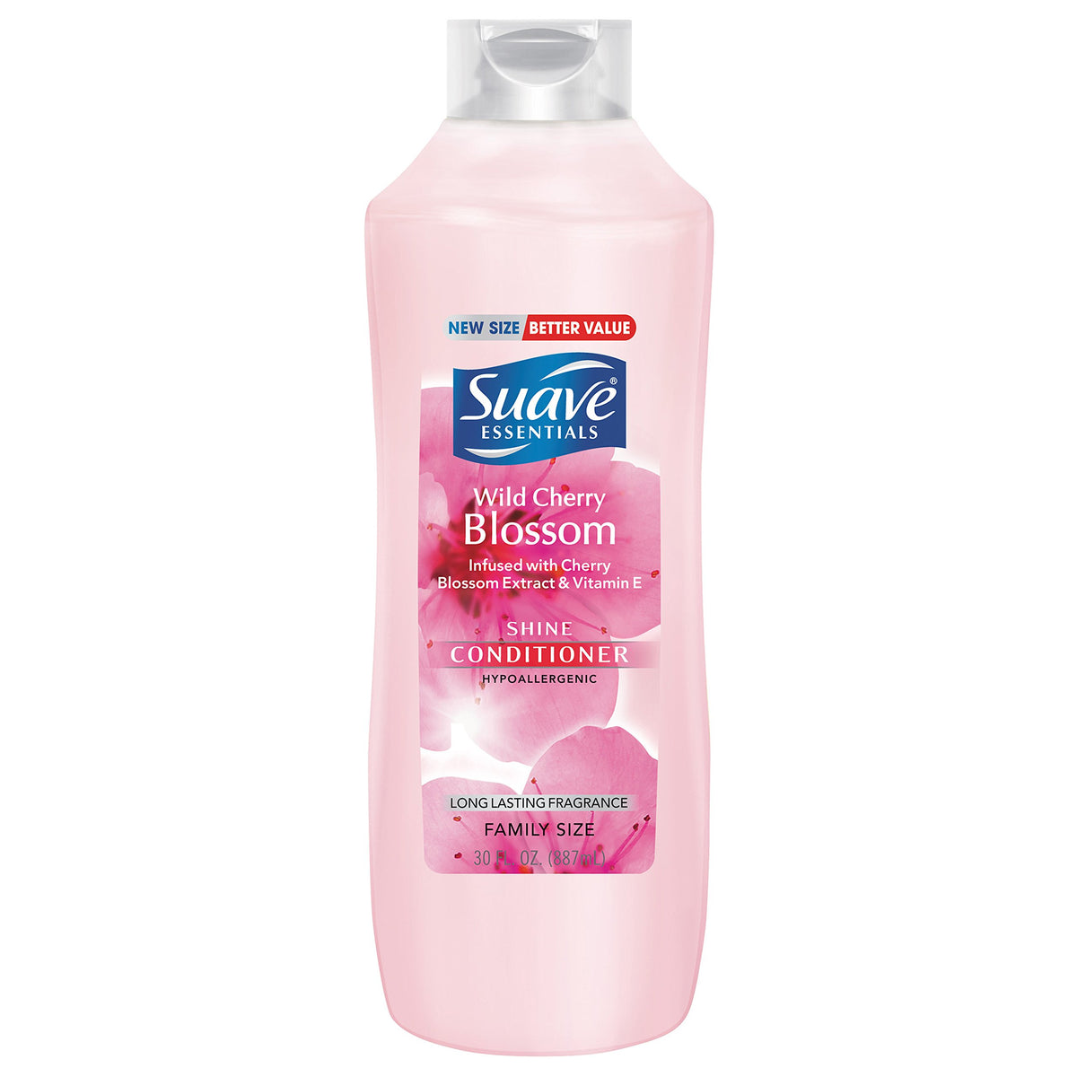 Suave Essentials Conditioner, Wild Cherry Blossom, 30 oz