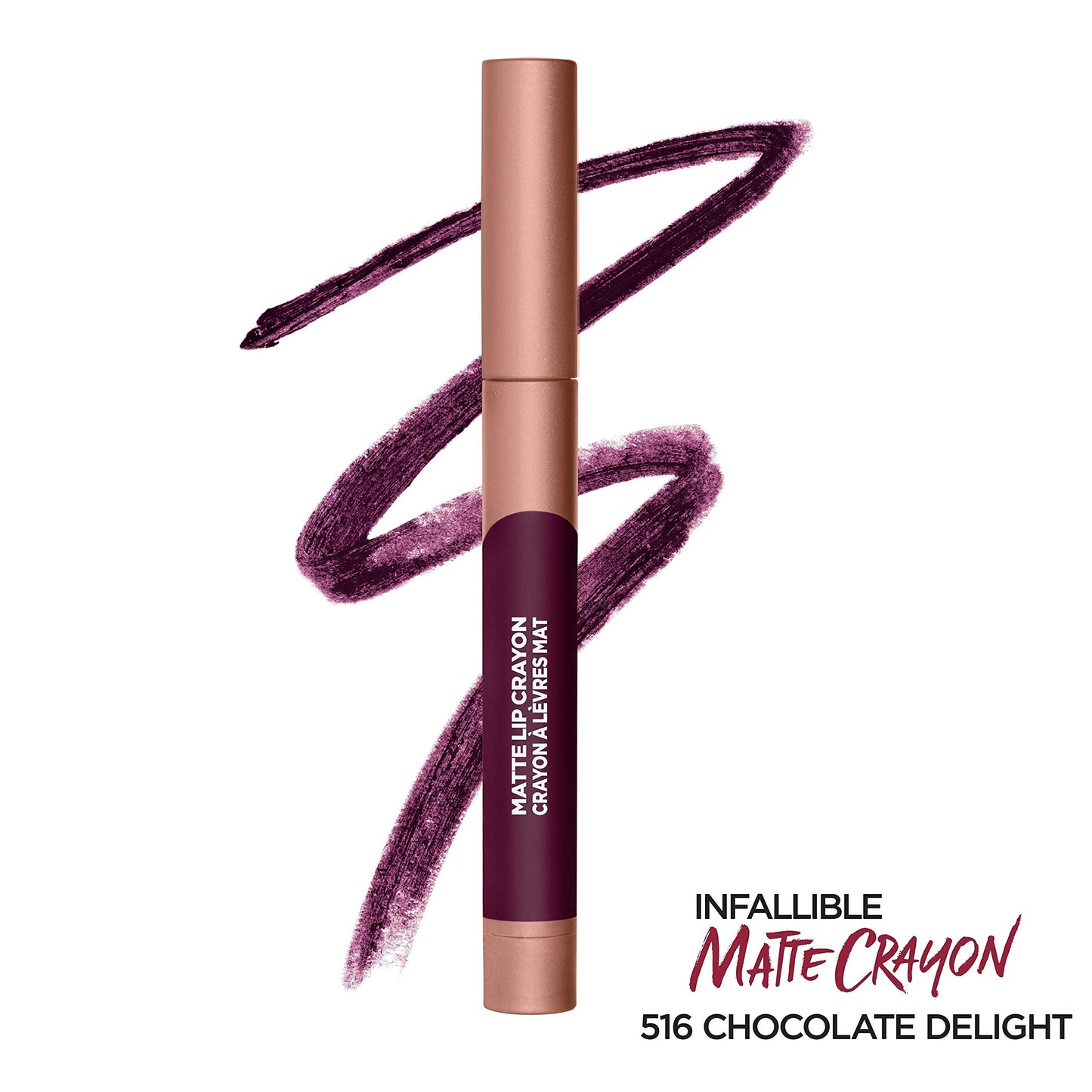 L’Oréal Paris Infallible Matte Lip Crayon, Chocolate Delight (Packaging May Vary) Beauty & Personal Care L'Oreal Paris